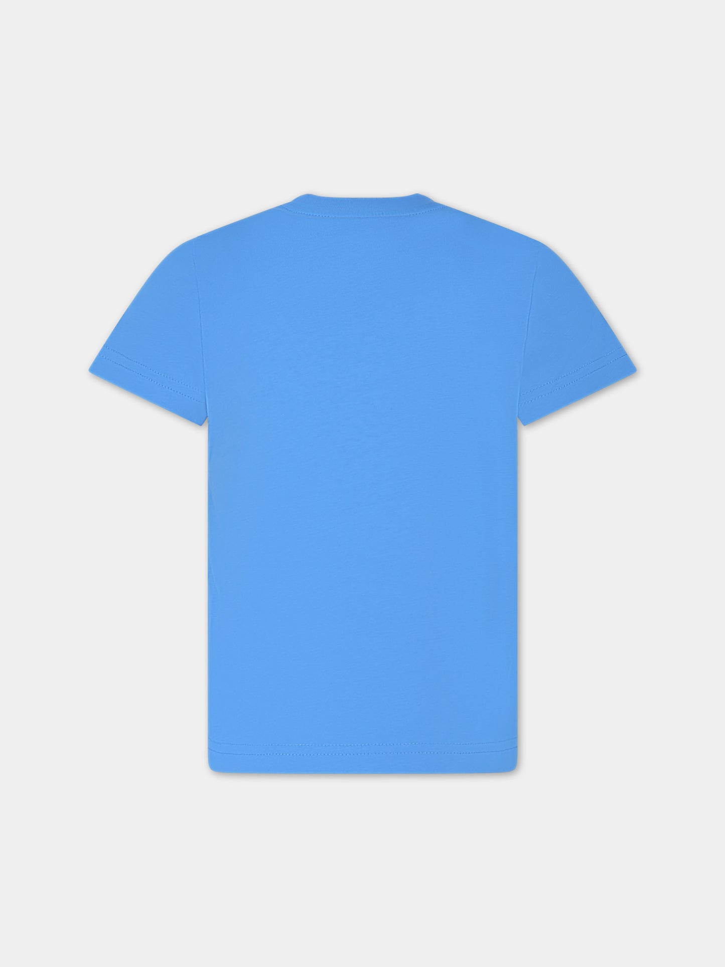 T-shirt azzurra per bambino con logo,Dsquared2,DQ2328 D0A47 D2MT18U DQ826