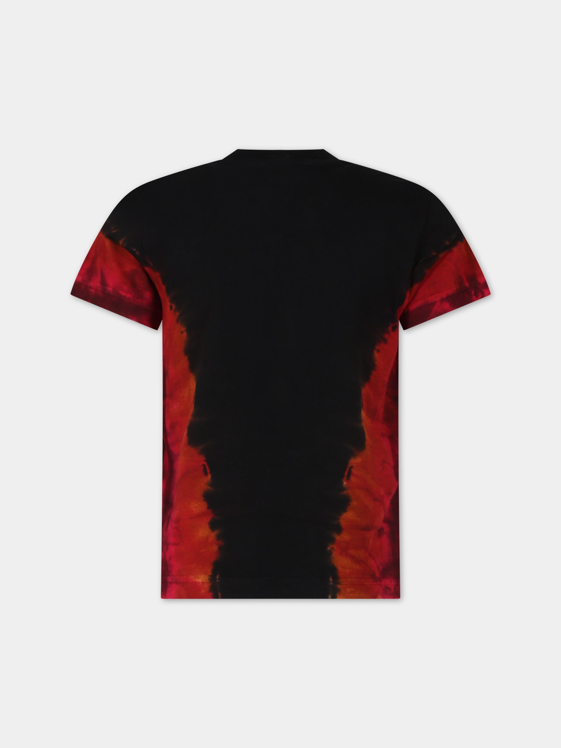 T-shirt nera per bambino con logo,Dsquared2,DQ2388 D0A9A D2T1074U DQ900