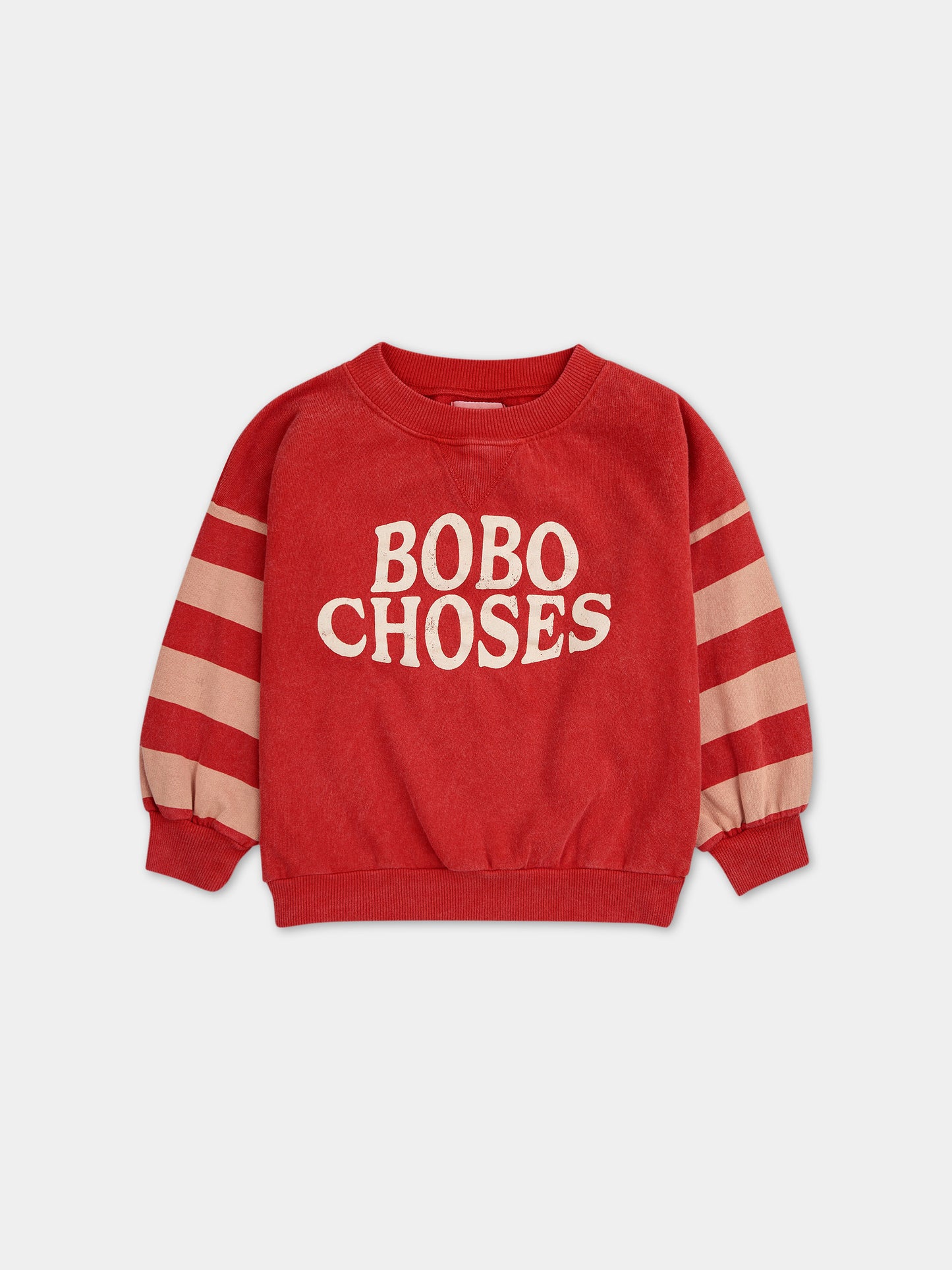 Felpa rossa per bambini con logo,Bobo Choses,124AC051
