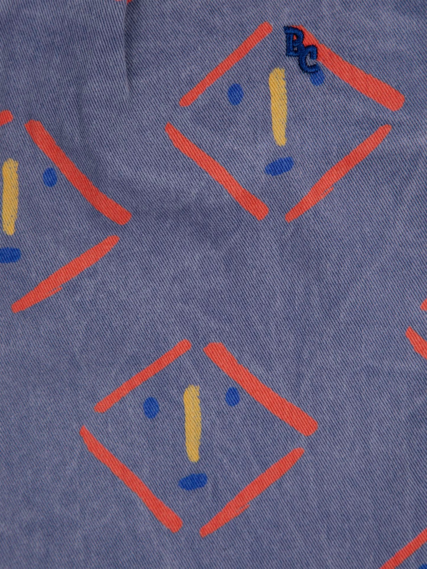 Pantaloni viola per bambini fantasia multicolor,Bobo Choses,124AC114