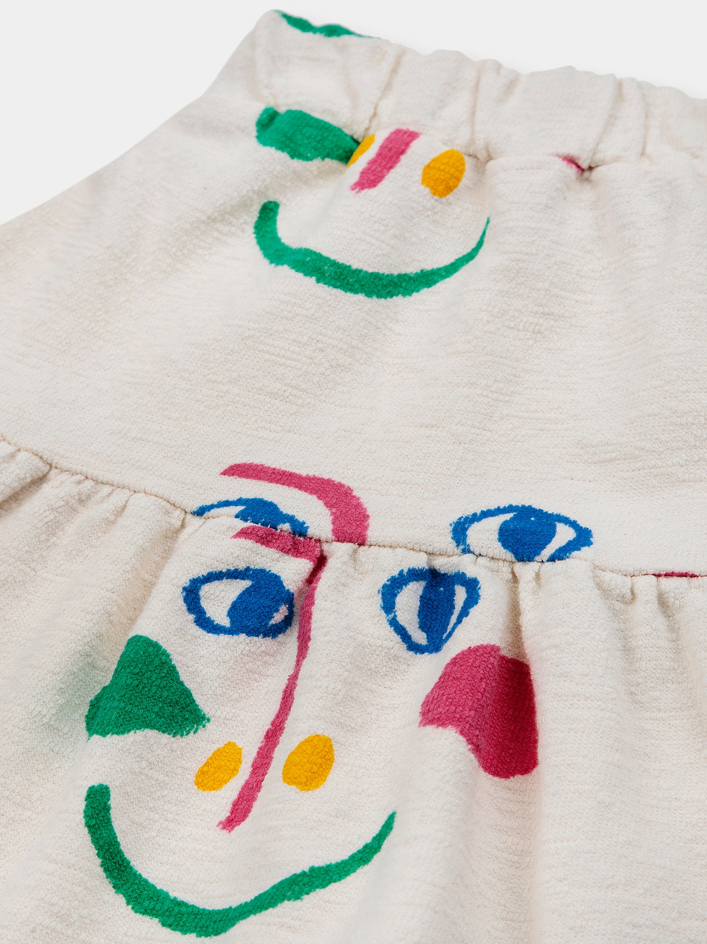 Gonna bianca con stampa per bambina,Bobo Choses,124AC087