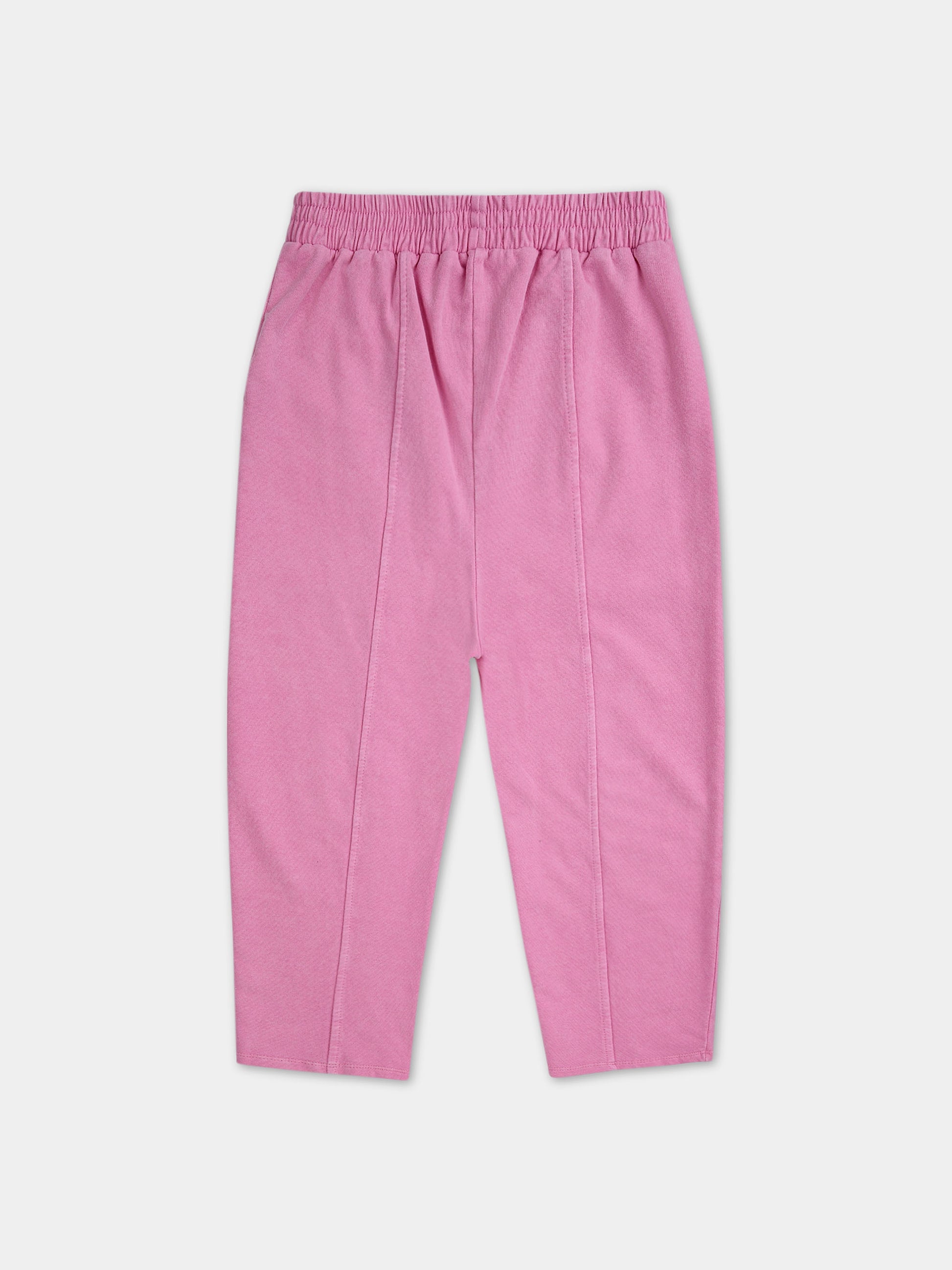 Pantaloni rosa per bambina con logo,Bobo Choses,124AC104