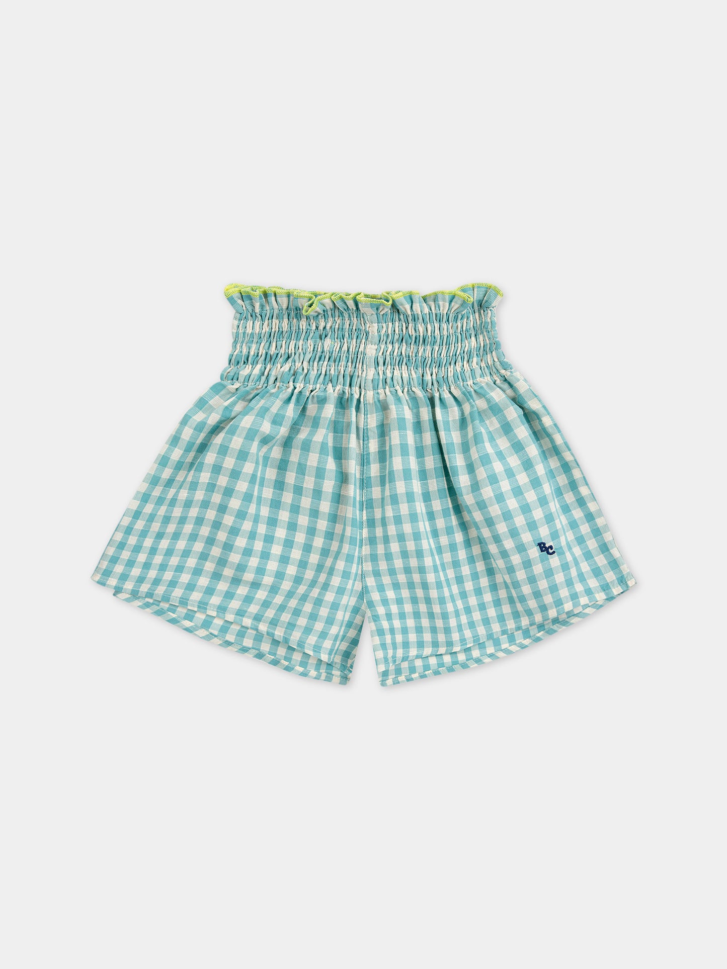 Shorts Vichy per bambina con logo,Bobo Choses,124AC076