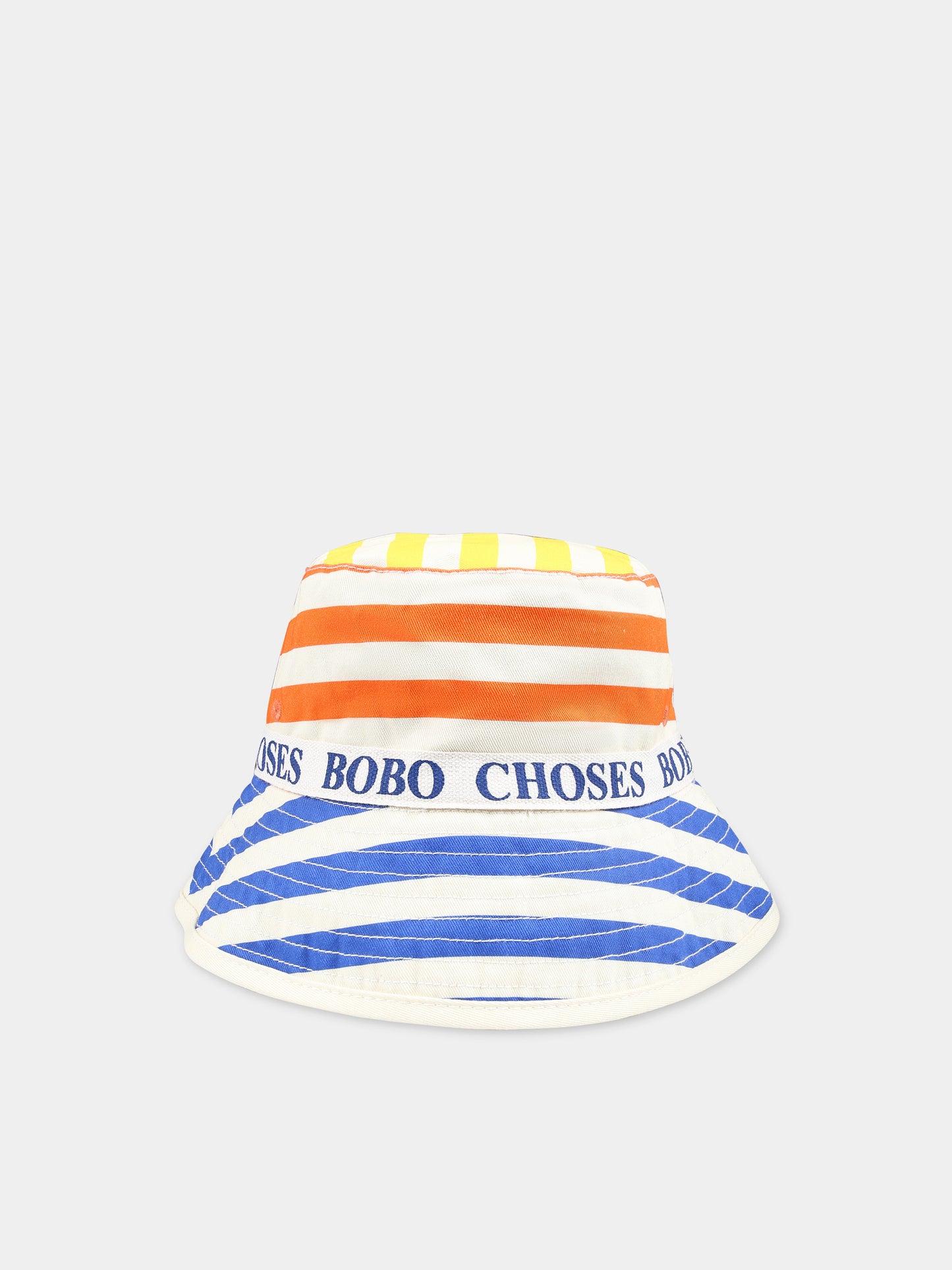 Cloche avorio reversibile per bambini con logo,Bobo Choses,124AI028