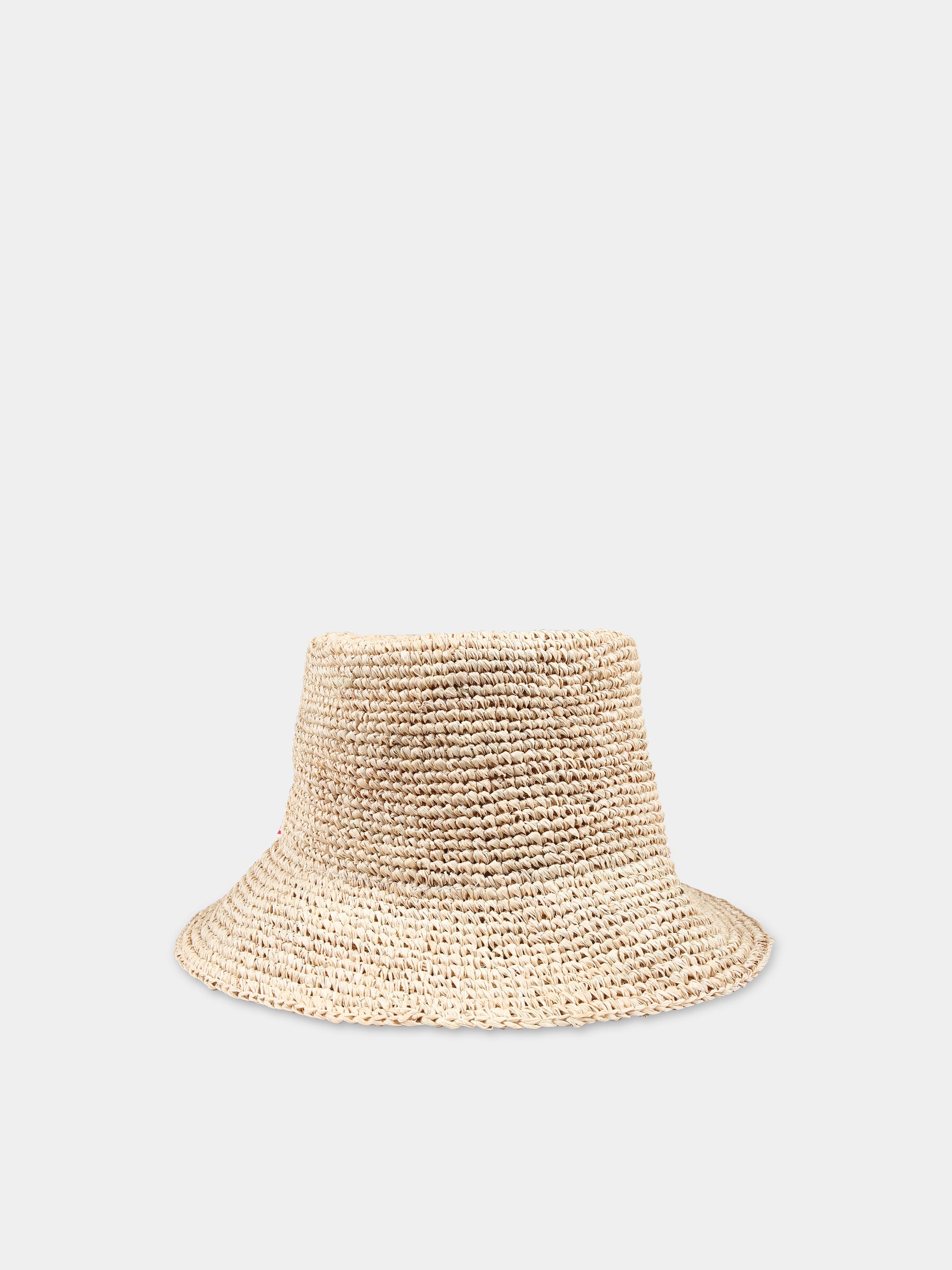 Cappello beige per bambina con logo,Bobo Choses,124AI030