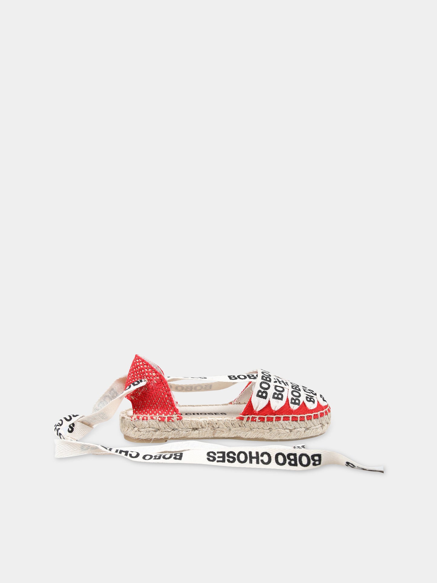 Espadrillas rosse per bambina con logo,Bobo Choses,124AI019