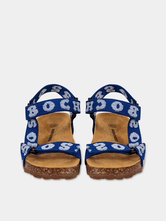 Sandali blu per bambini con logo,Bobo Choses,124AI017