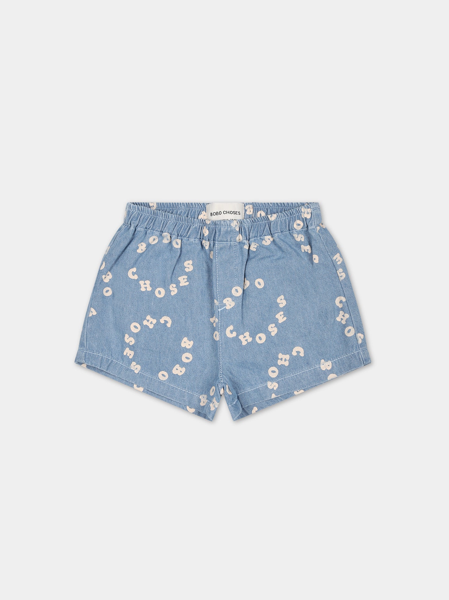 Shorts blu per neonato con logo,Bobo Choses,124AB082