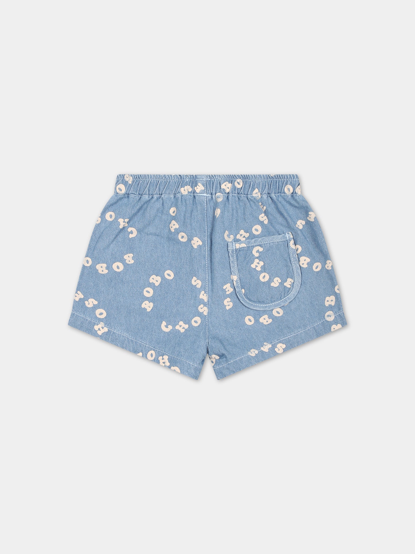 Shorts blu per neonato con logo,Bobo Choses,124AB082