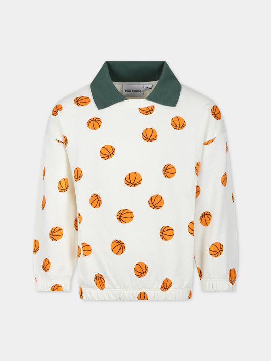 Felpa avorio per bambini,Mini Rodini,2422017011