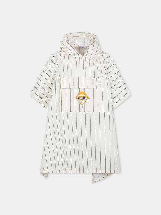 Cappa avorio per bambini con gufo,Mini Rodini,2421010411