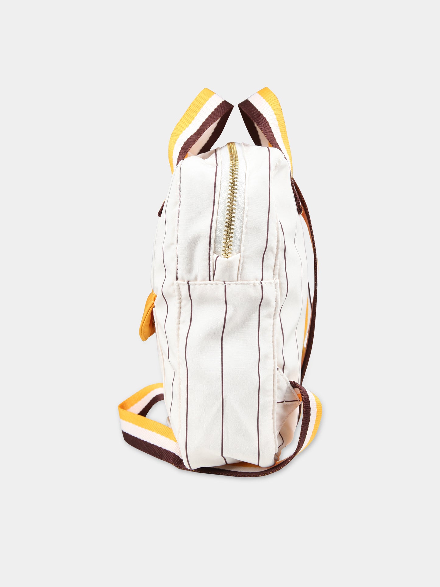 Zaino avorio per bambini con gufo,Mini Rodini,2426010111