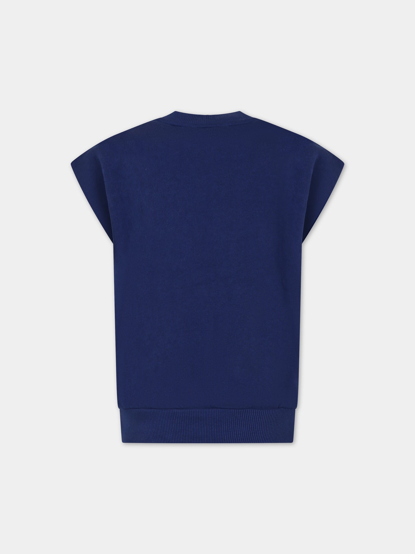 Felpa blu per bambini con stampa sneakers da jogging,Mini Rodini,2422011360