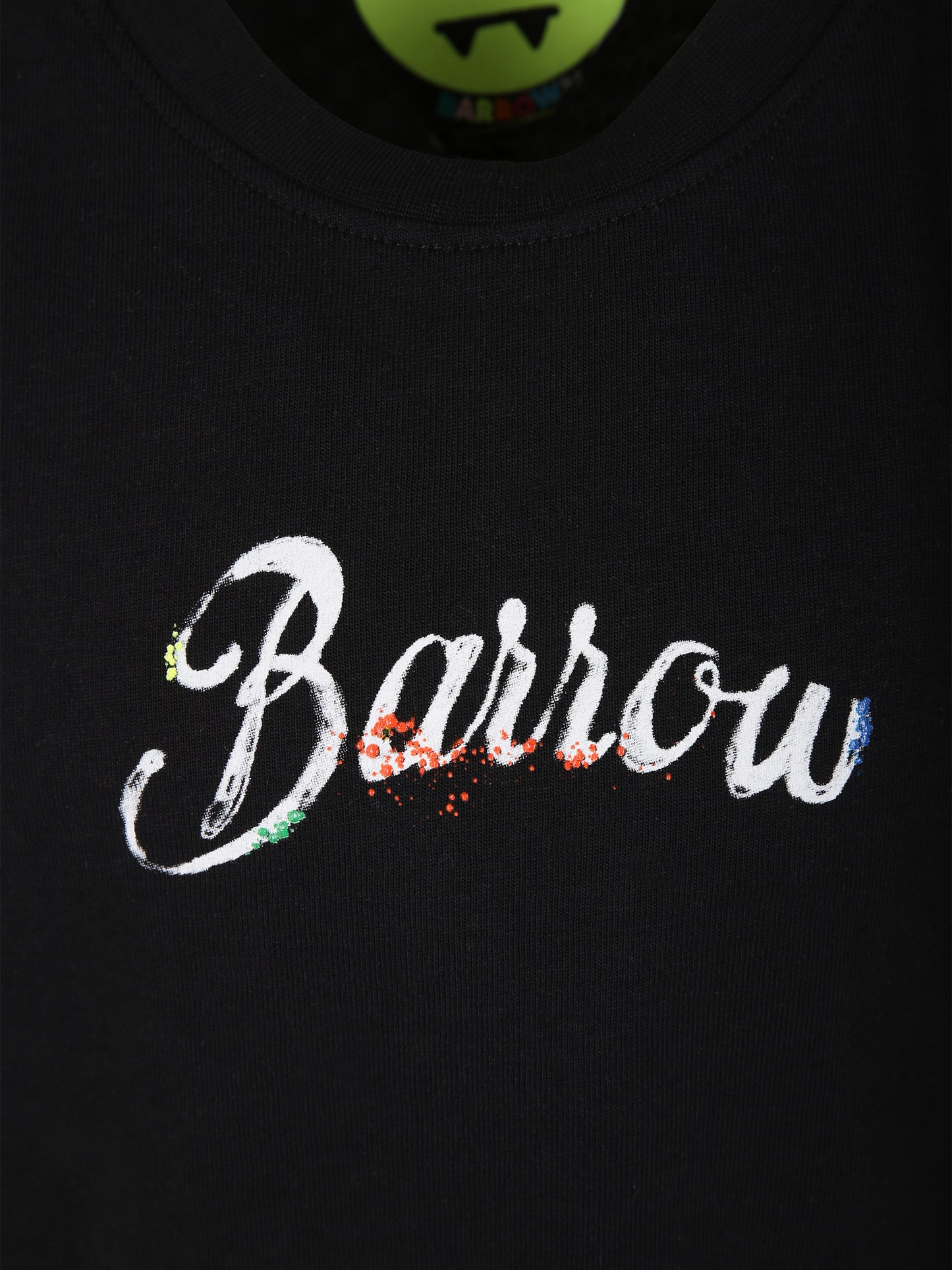 T-shirt nera per bambini con logo,Barrow,S4BKJUTH115 110