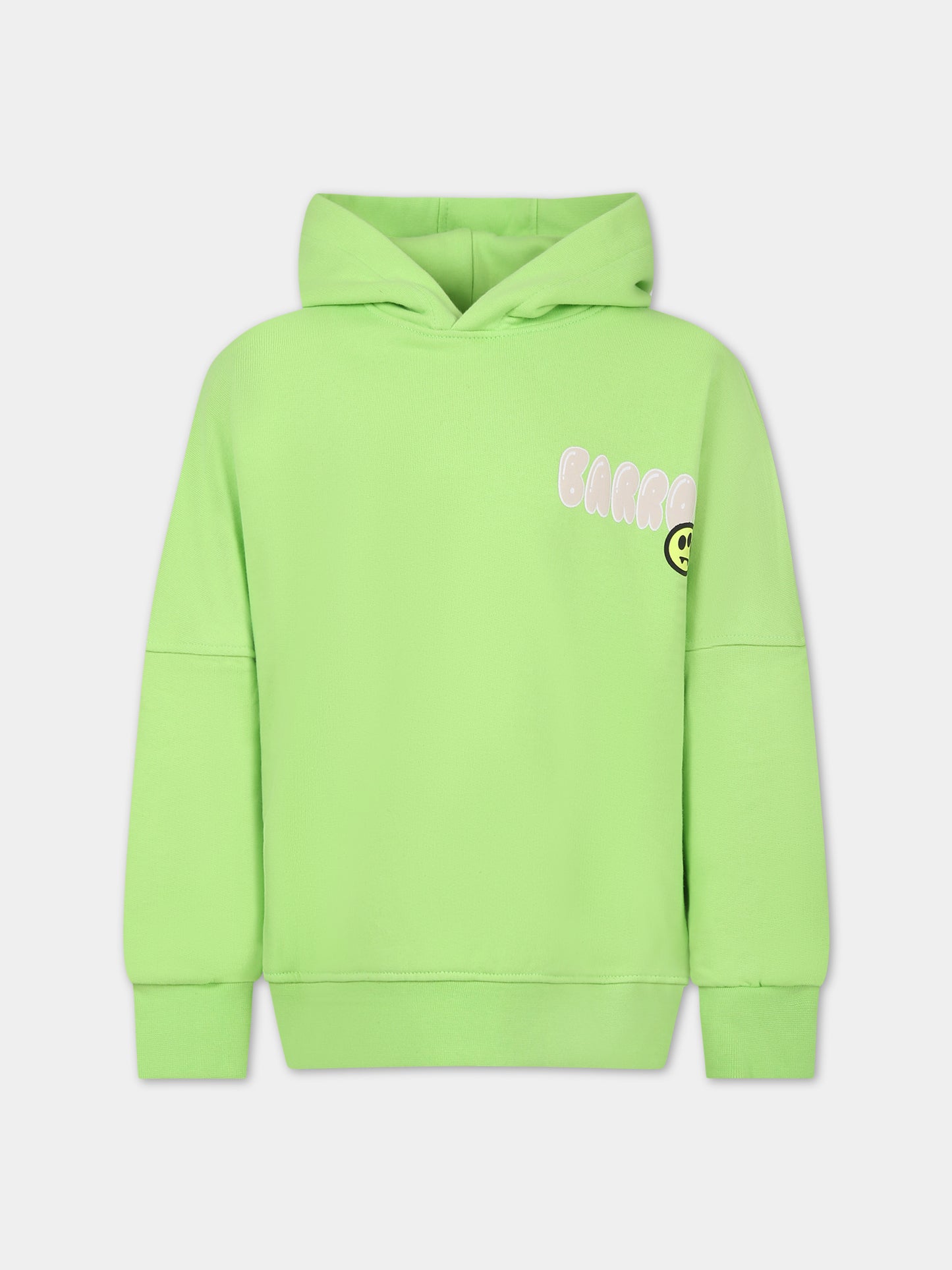 Felpa verde per bambini con logo e stampa Bear,Barrow,S4BKJUHS114 253