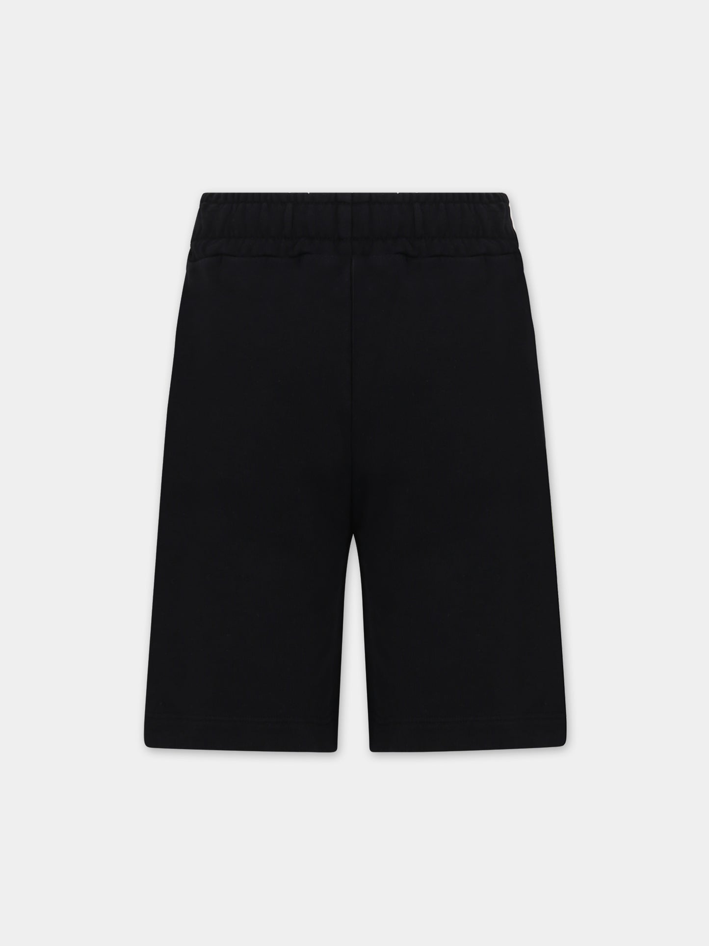 Shorts neri per bambino con logo,Barrow,S4BKJUBE029 110