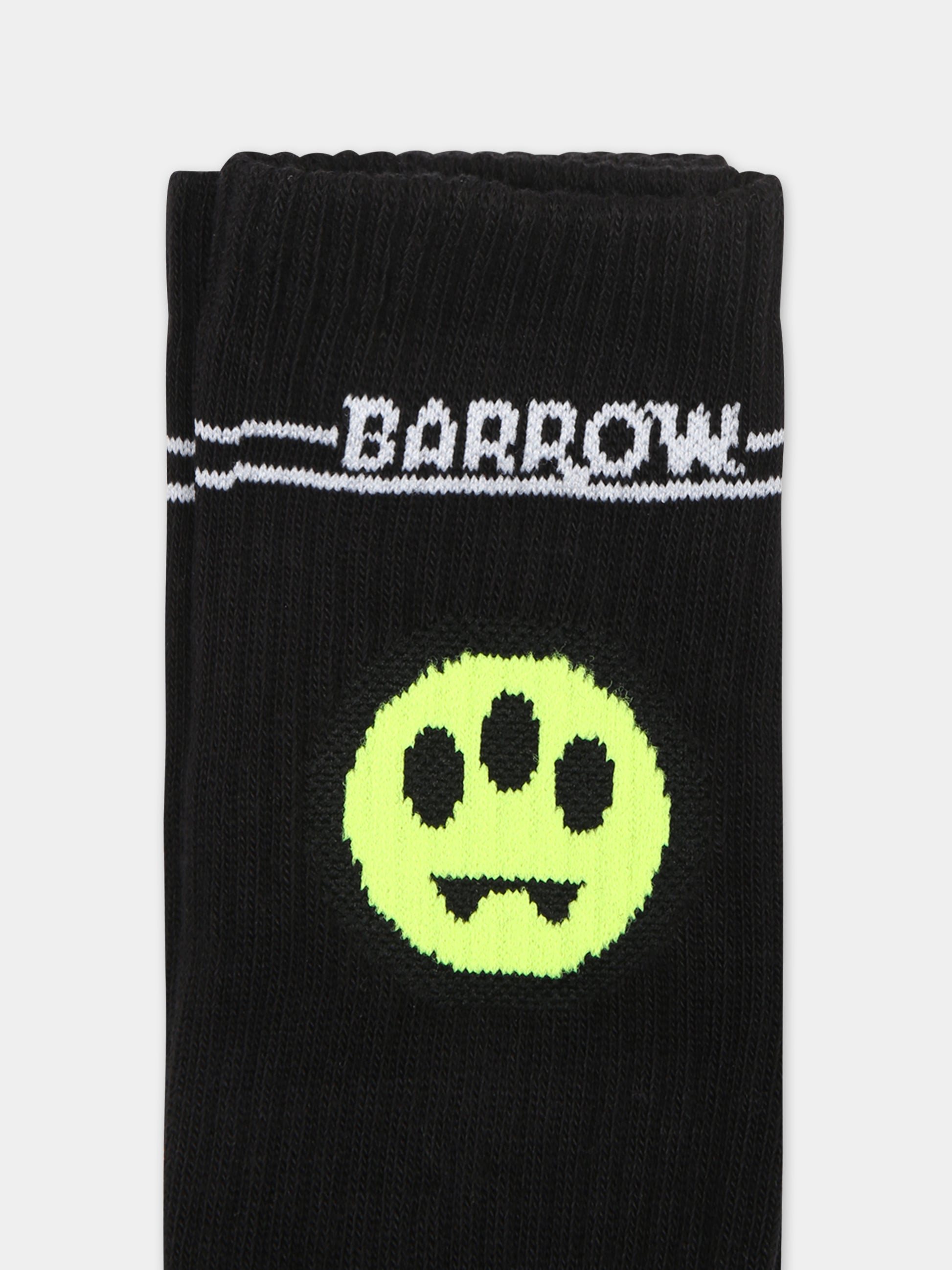 Calze nere per bambini con smile,Barrow,S4BKJUSO094 110