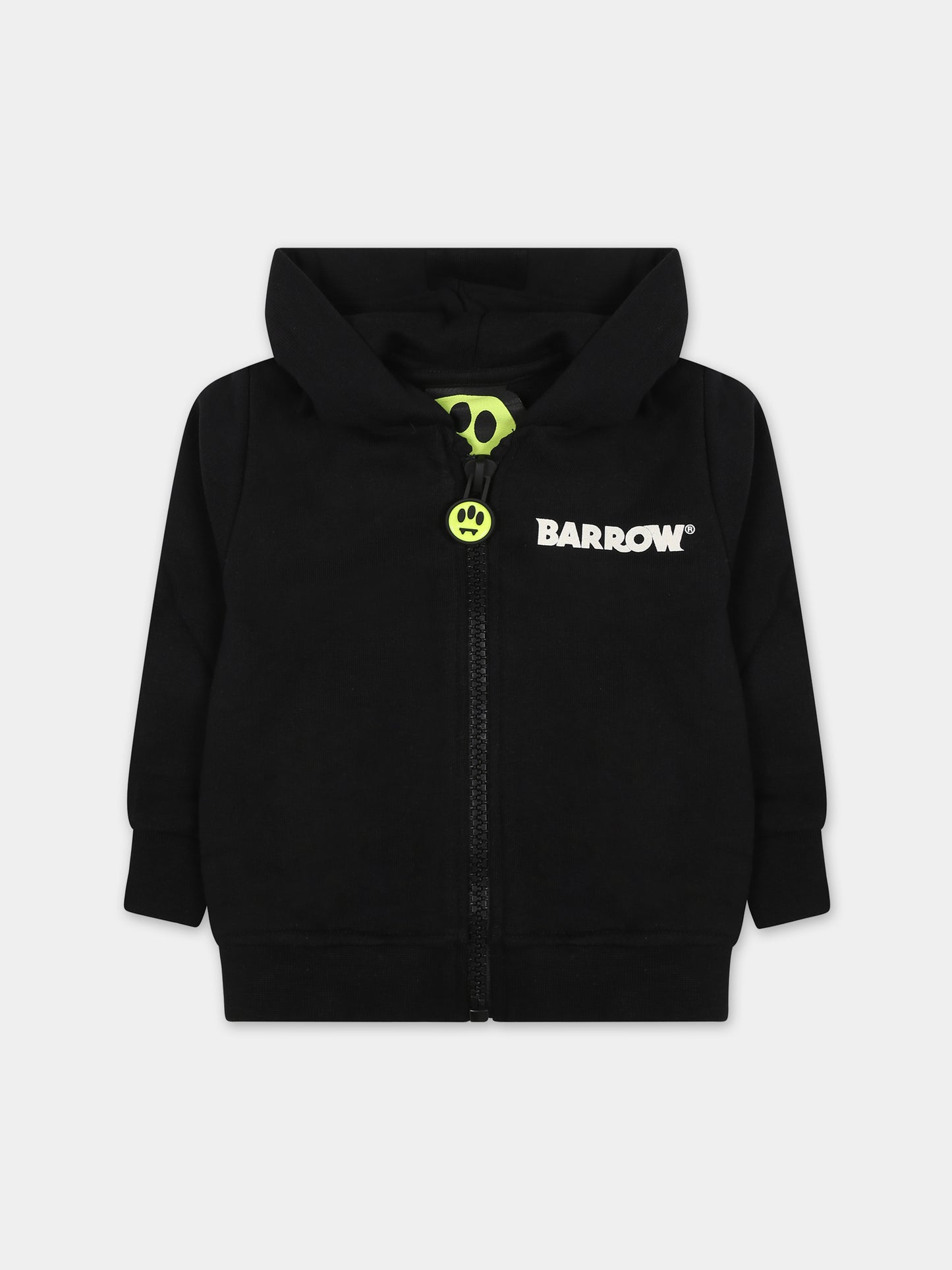 Felpa nera per neonato con logo,Barrow,S4BKUNZH140 110