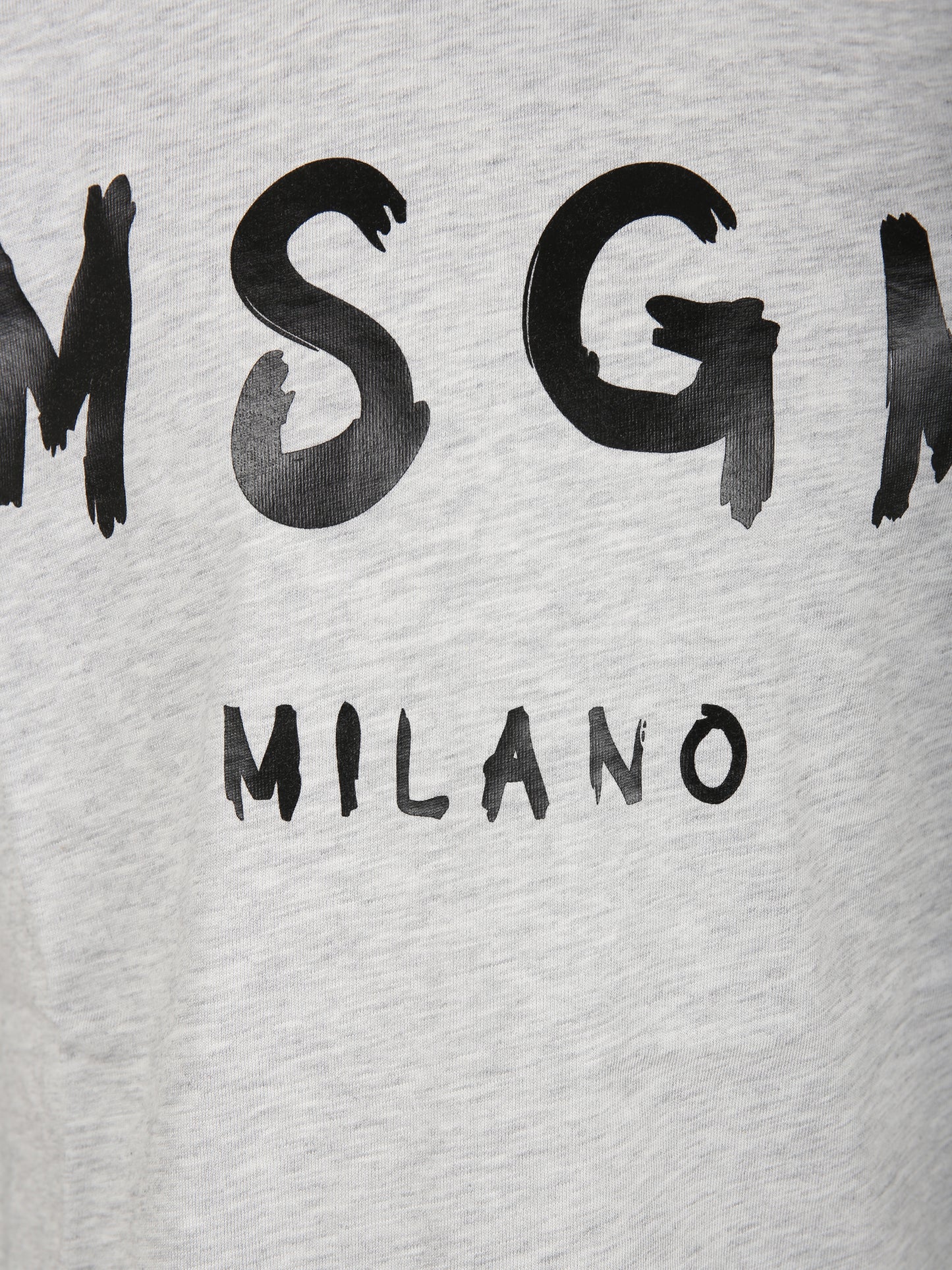 T-shirt grigia per bambini con logo,Msgm Kids,S4MSJUTH011 107