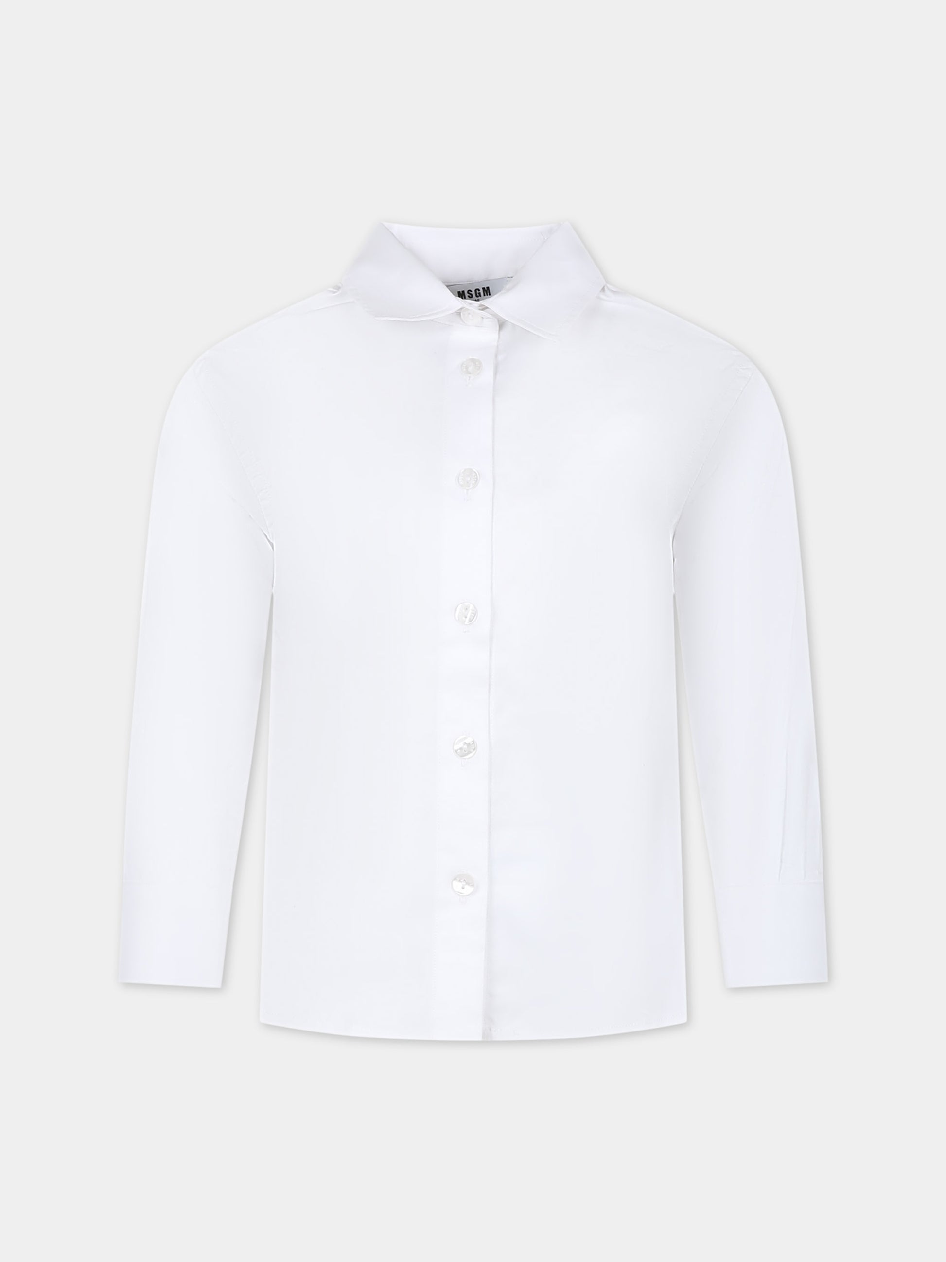 Camicia bianca per bambina,Msgm Kids,S4MSJGSI070 015