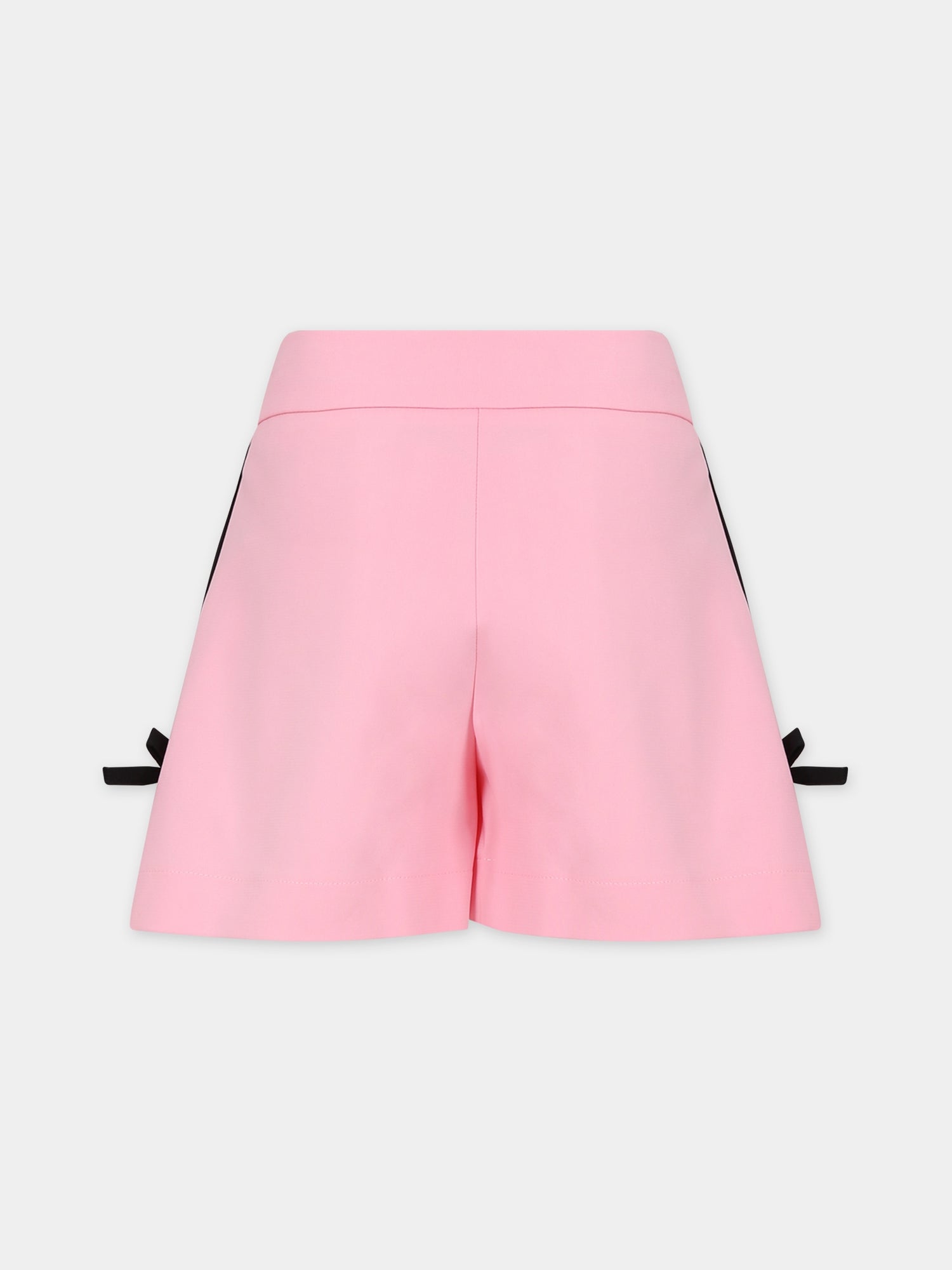 Shorts rosa per bambina con logo,Msgm Kids,S4MSJGSH095 042