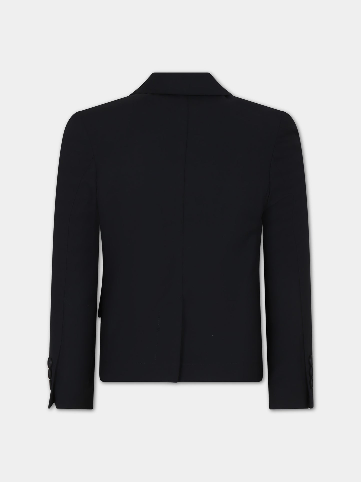 Giacca nera per bambino con logo,Msgm Kids,S4MSJBJK208 110