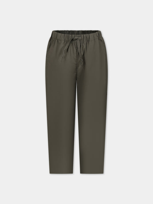 Pantaloni verdi per bambino con logo,Msgm Kids,S4MSJBPA261 225