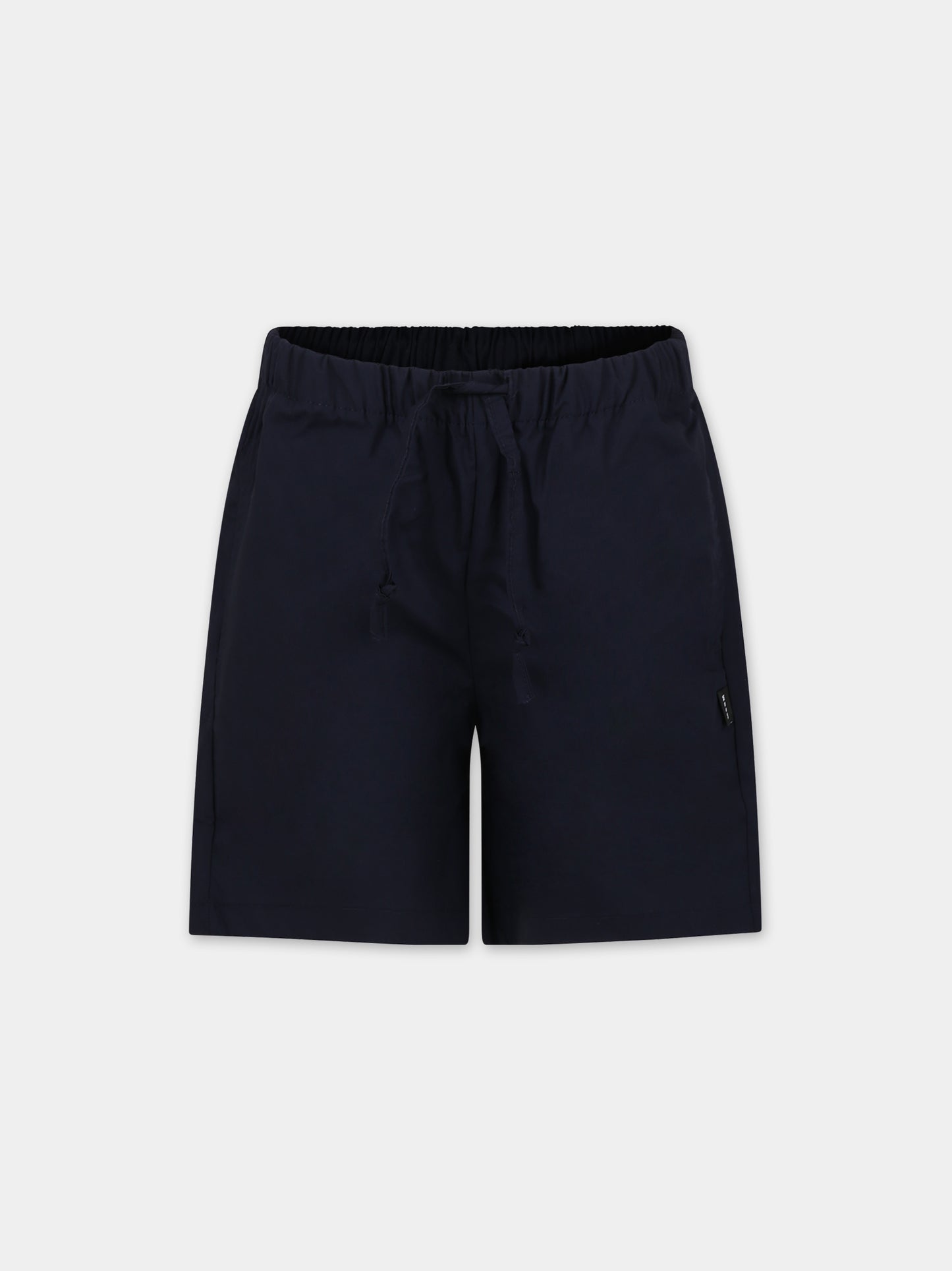 Shorts blu per bambino con logo,Msgm Kids,S4MSJBBE260 060