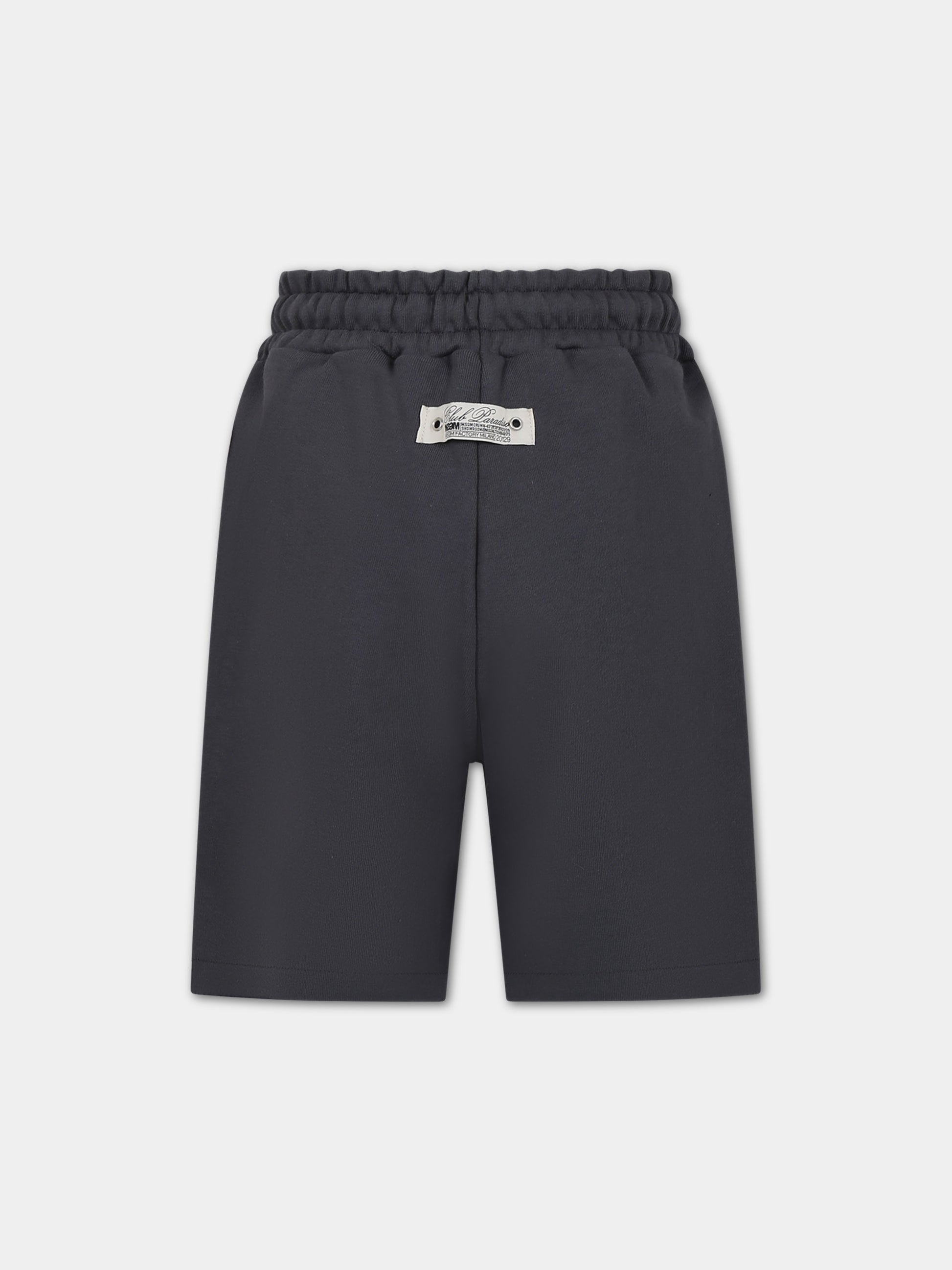 Shorts grigi per bambino con logo,Msgm Kids,S4MSJBBE268 103