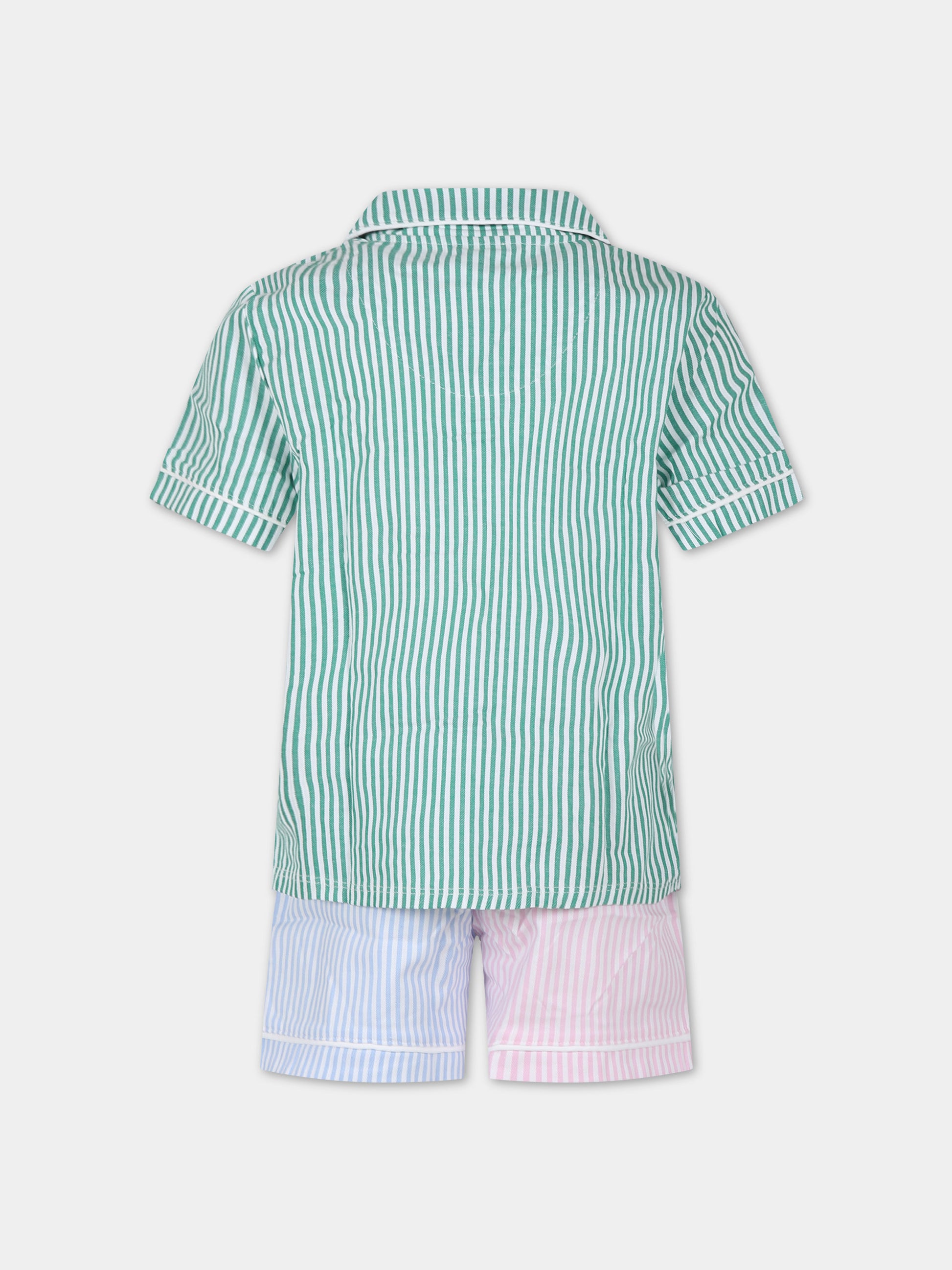 Pigiama multicolor per bambina con cavallino,Ralph Lauren Kids,24SMRL4P0145 I09