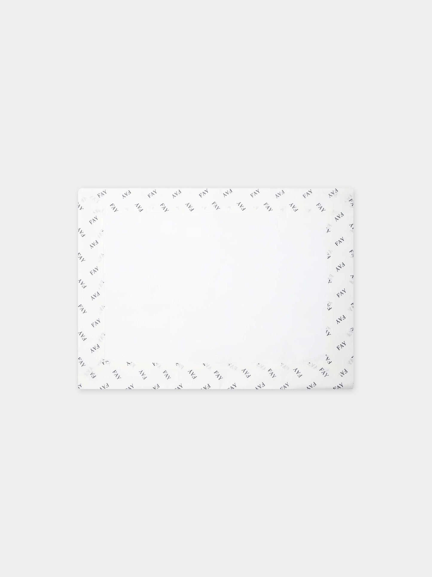 Set lenzuola bianco per neonato con logo,Fay Kids,FU0510 P0013 100BL