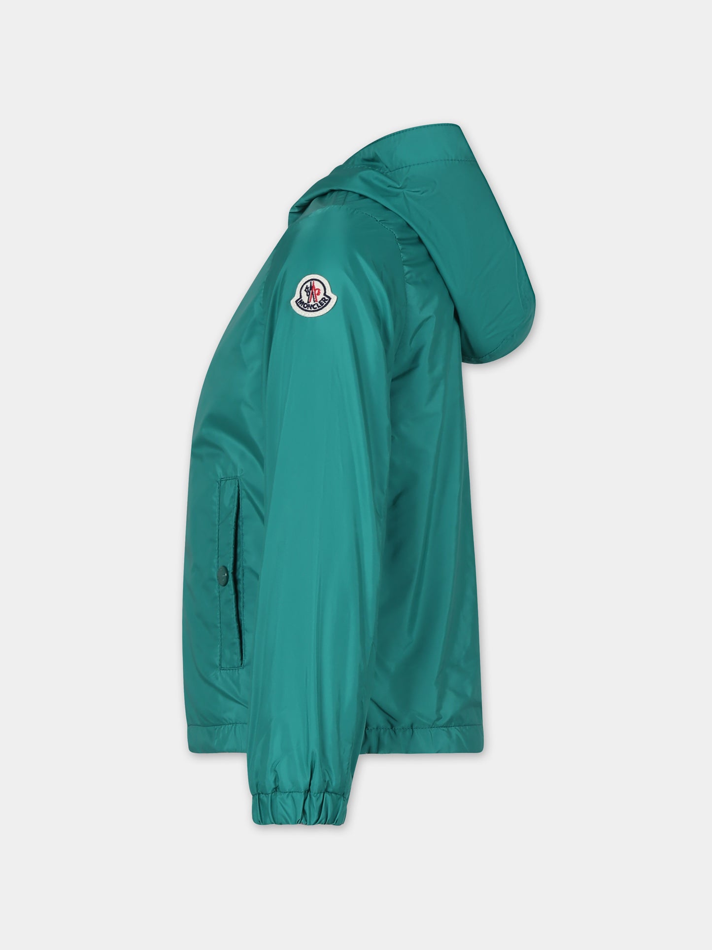 Giacca a vento New Urville verde per bambino con logo,Moncler Kids,954 1A00088 68352 84M