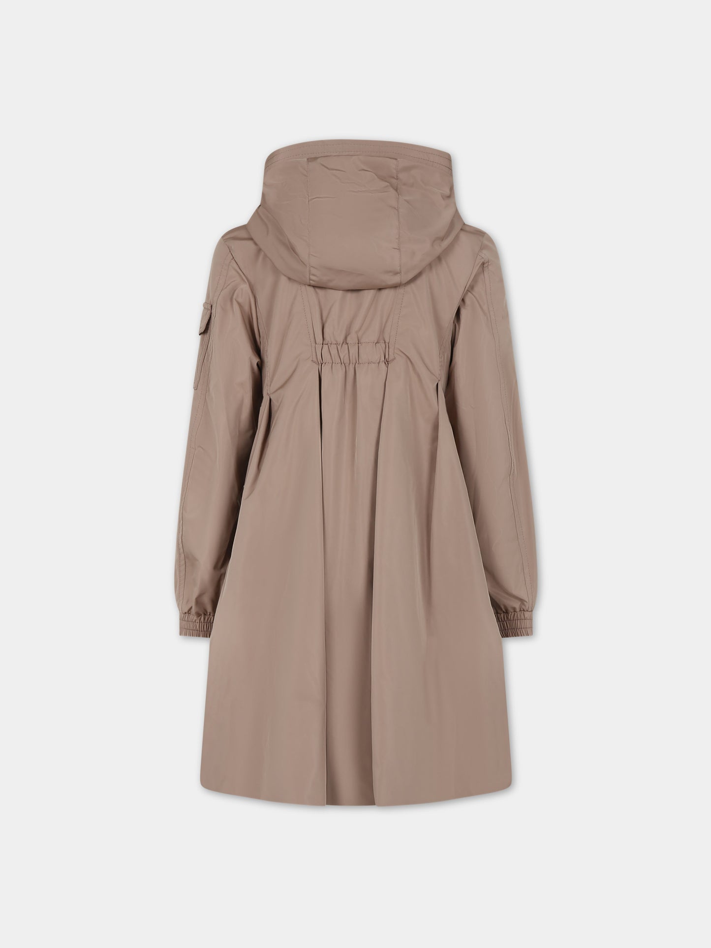 Giacca a vento Arild beige per bambina con logo,Moncler Kids,954 1C00011 5979X 202