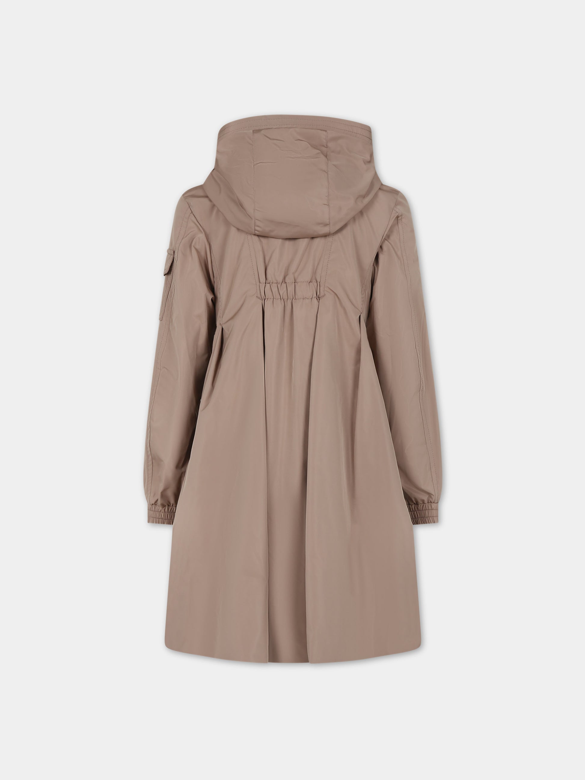 Giacca a vento Arild beige per bambina con logo,Moncler Kids,954 1C00011 5979X 202