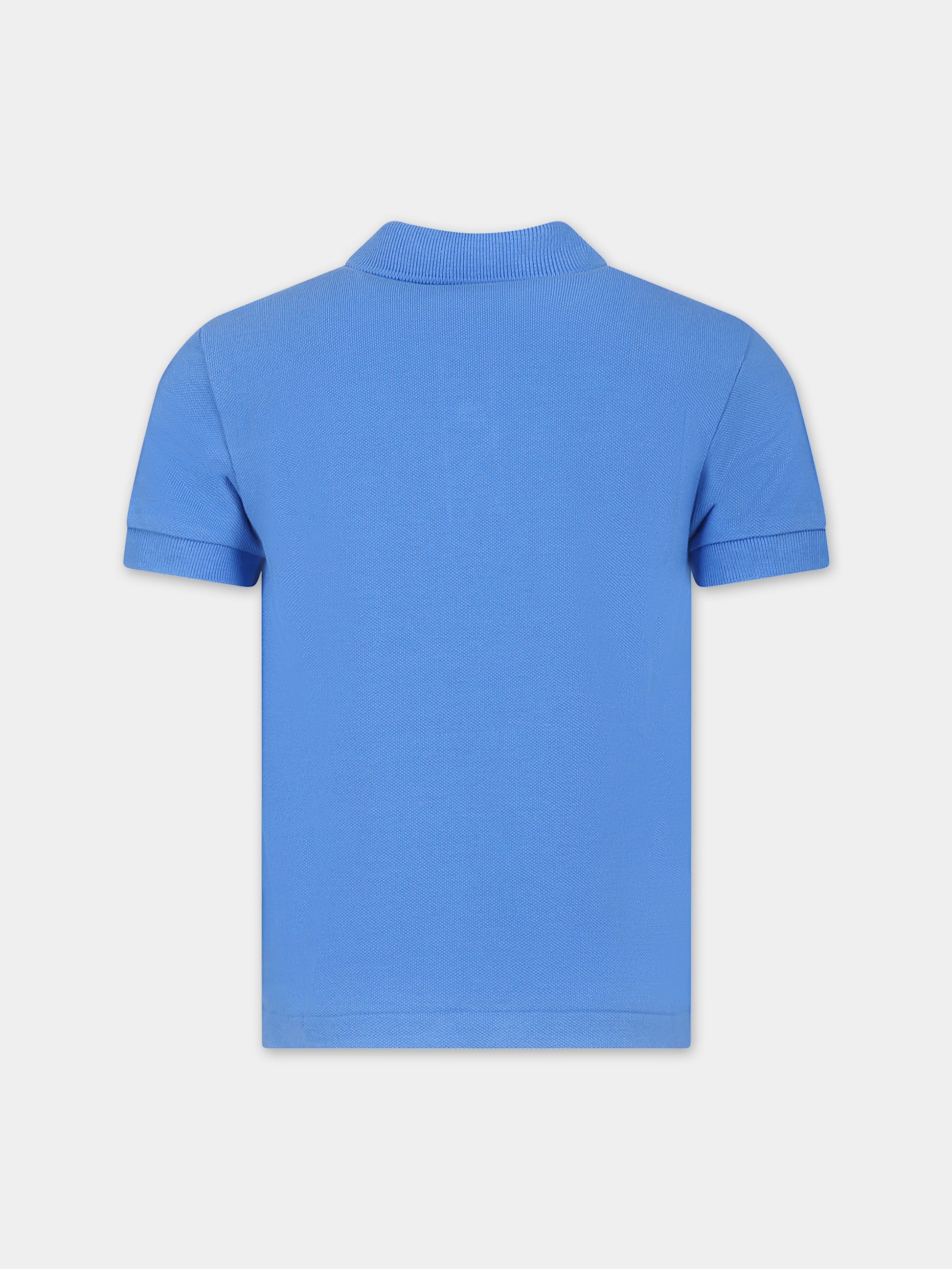 Polo azzurra per bambino con coccodrillo,Lacoste,PJ2909 L99