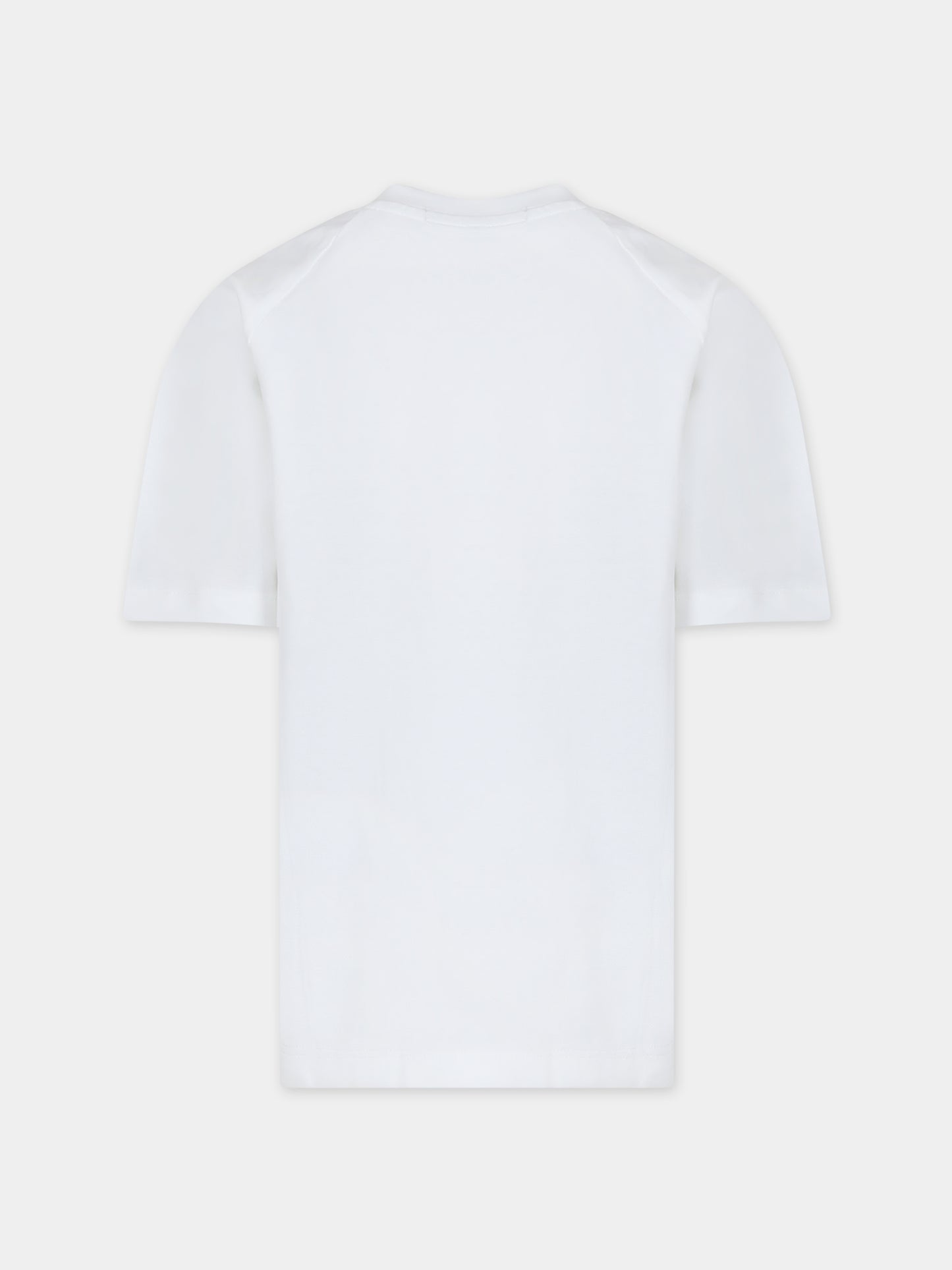 T-shirt bianca per bambino con logo,Calvin Klein Kids,24SMCKIB0IB02029 YAF