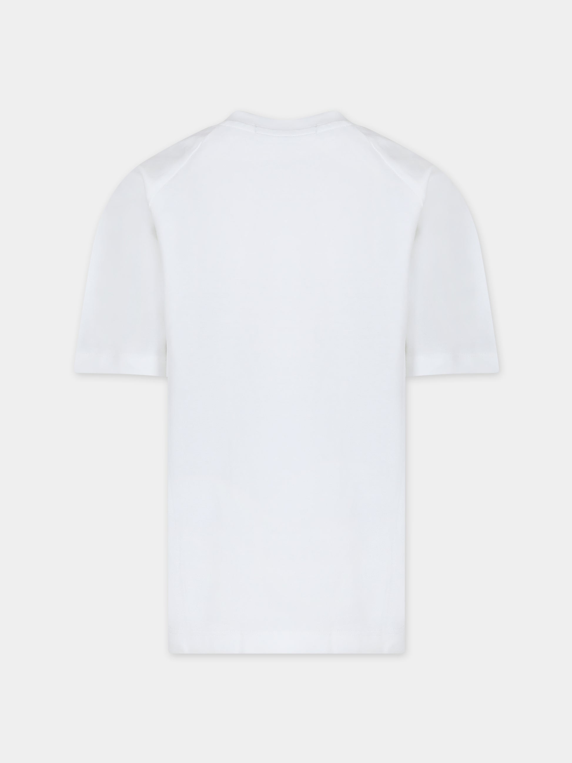 T-shirt bianca per bambino con logo,Calvin Klein Kids,24SMCKIB0IB02029 YAF