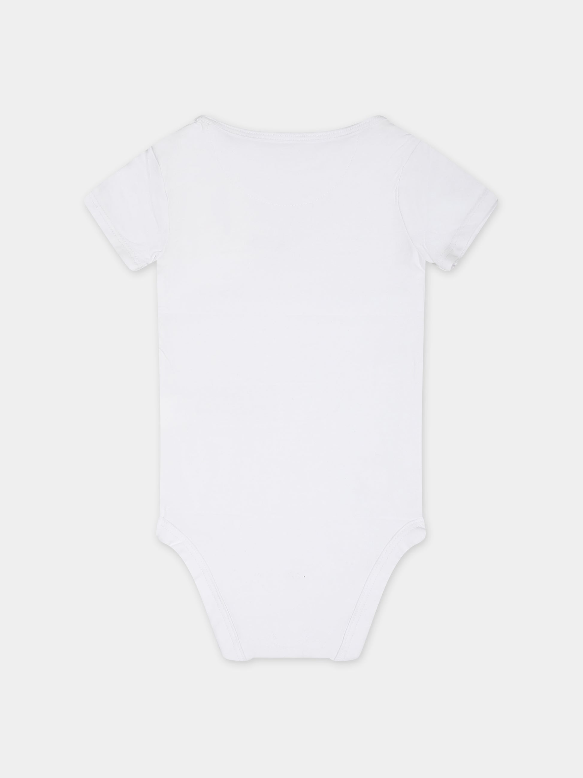 Body bianco per neonata con logo,Calvin Klein Kids,24SMCKIN0IN00014 YAF