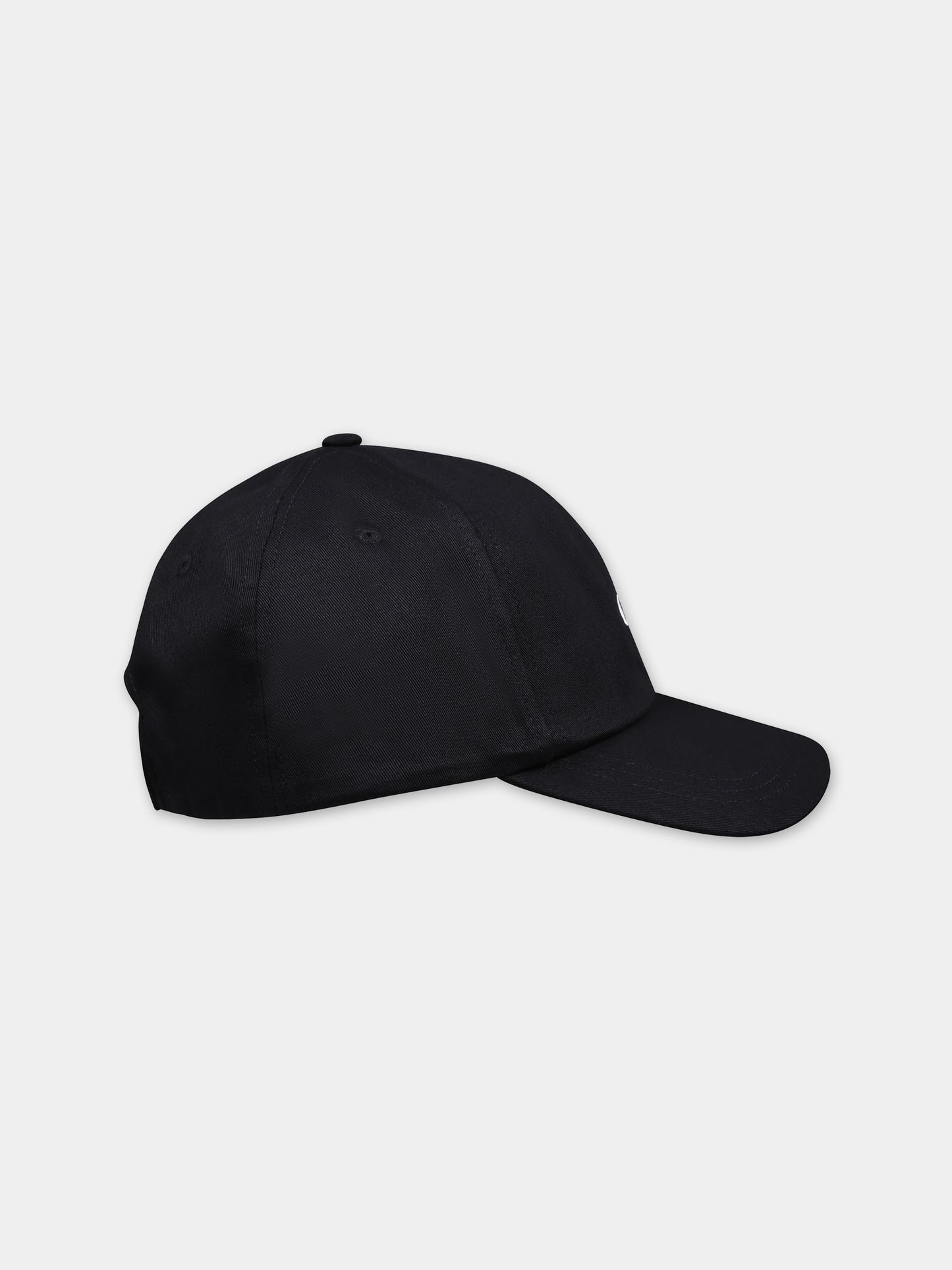Cappello con visiera nero per bambini con logo,Calvin Klein Kids,24SMCKIU0IU00150 BEH