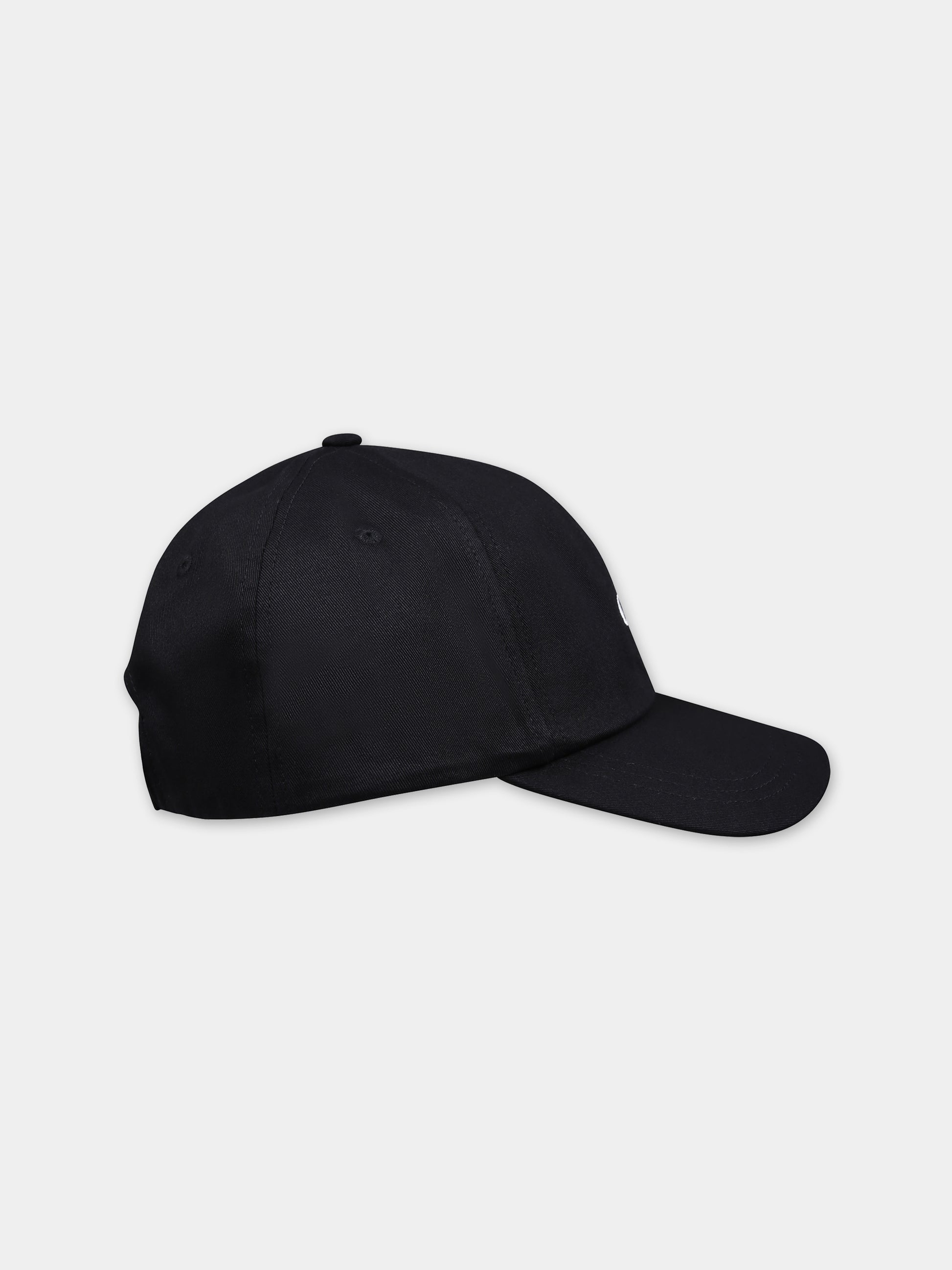 Cappello con visiera nero per bambini con logo,Calvin Klein Kids,24SMCKIU0IU00150 BEH