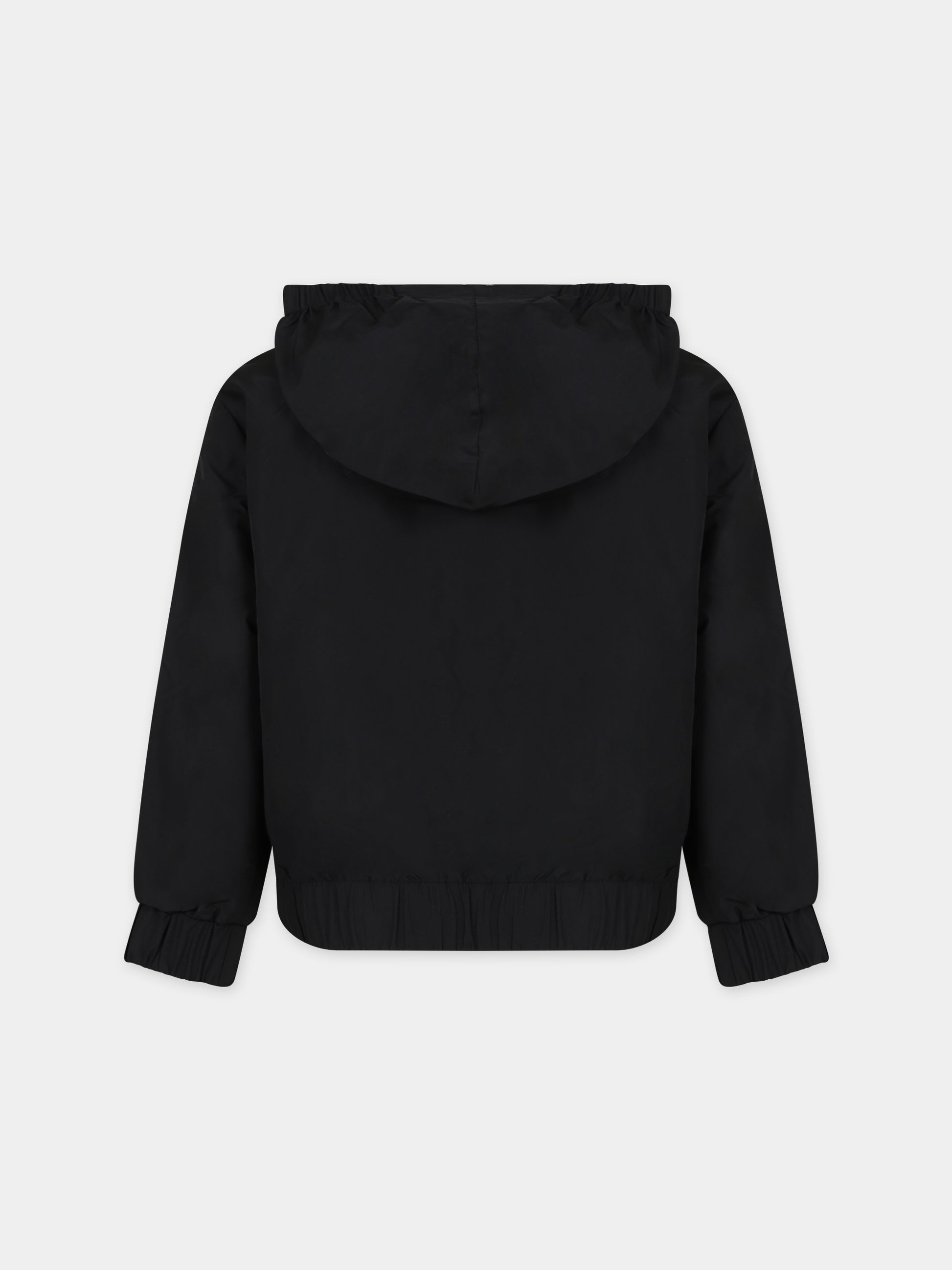 Giacca a vento nera per bambino con logo,Calvin Klein Kids,24SMCKIB0IB02091 BEH