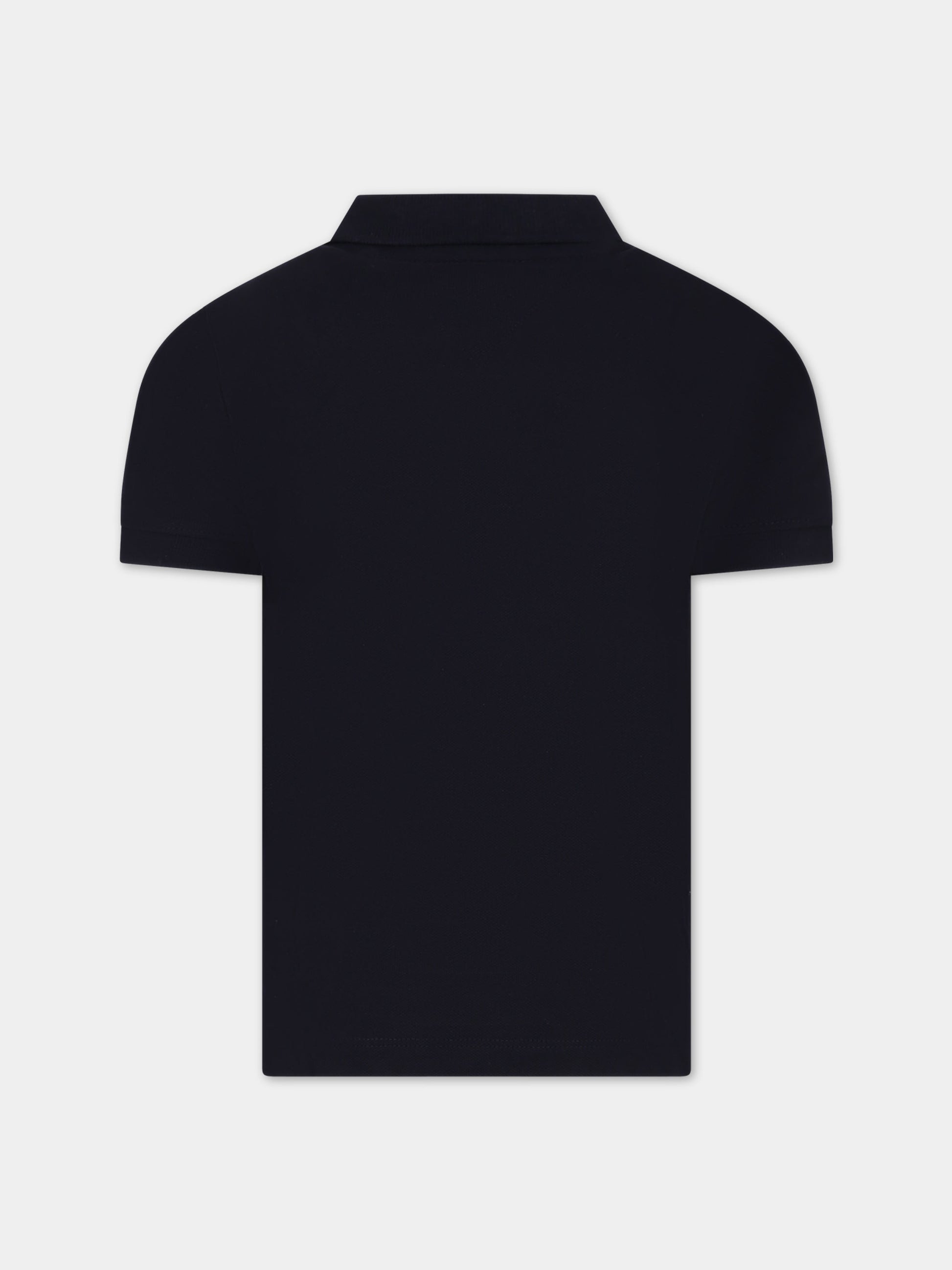 Polo blu per bambino con logo,Tommy Hilfiger Junior,24SMTHKB0KB08853 DW5