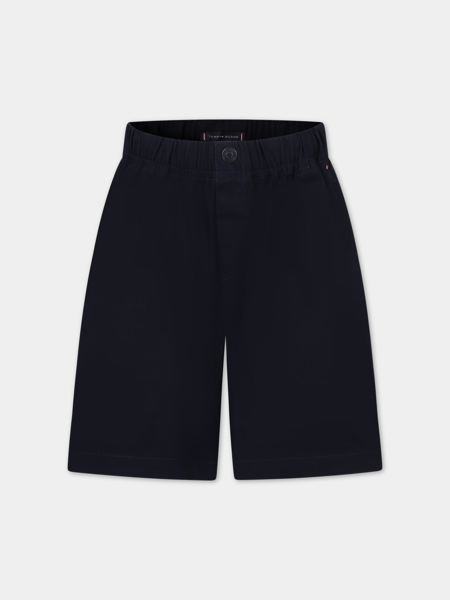 Shorts casual blu per bambino con logo,Tommy Hilfiger Junior,24SMTHKB0KB08896 DW5