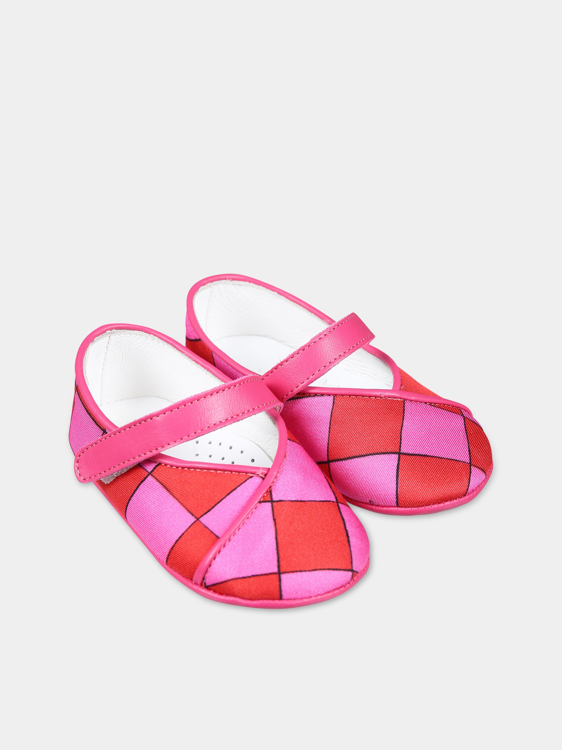 Ballerine multicolor per neonata con iconica stampa multicolor,Emilio Pucci Junior,PU0126 K0193 999