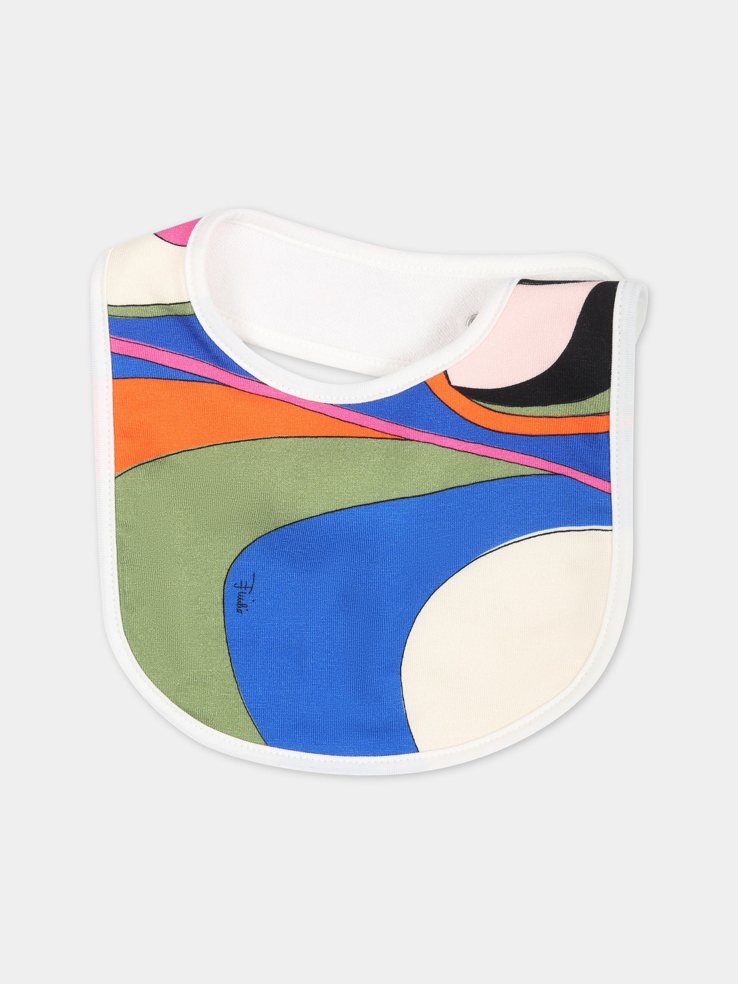 Set pagliaccetto multicolor per neonata con iconica stampa multicolor,Emilio Pucci Junior,PUB070 J0415 999