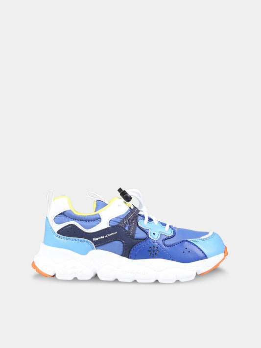 Sneaker basse azzurre Yamano per bambino,Flower Mountain,1C34 001 2015497 21
