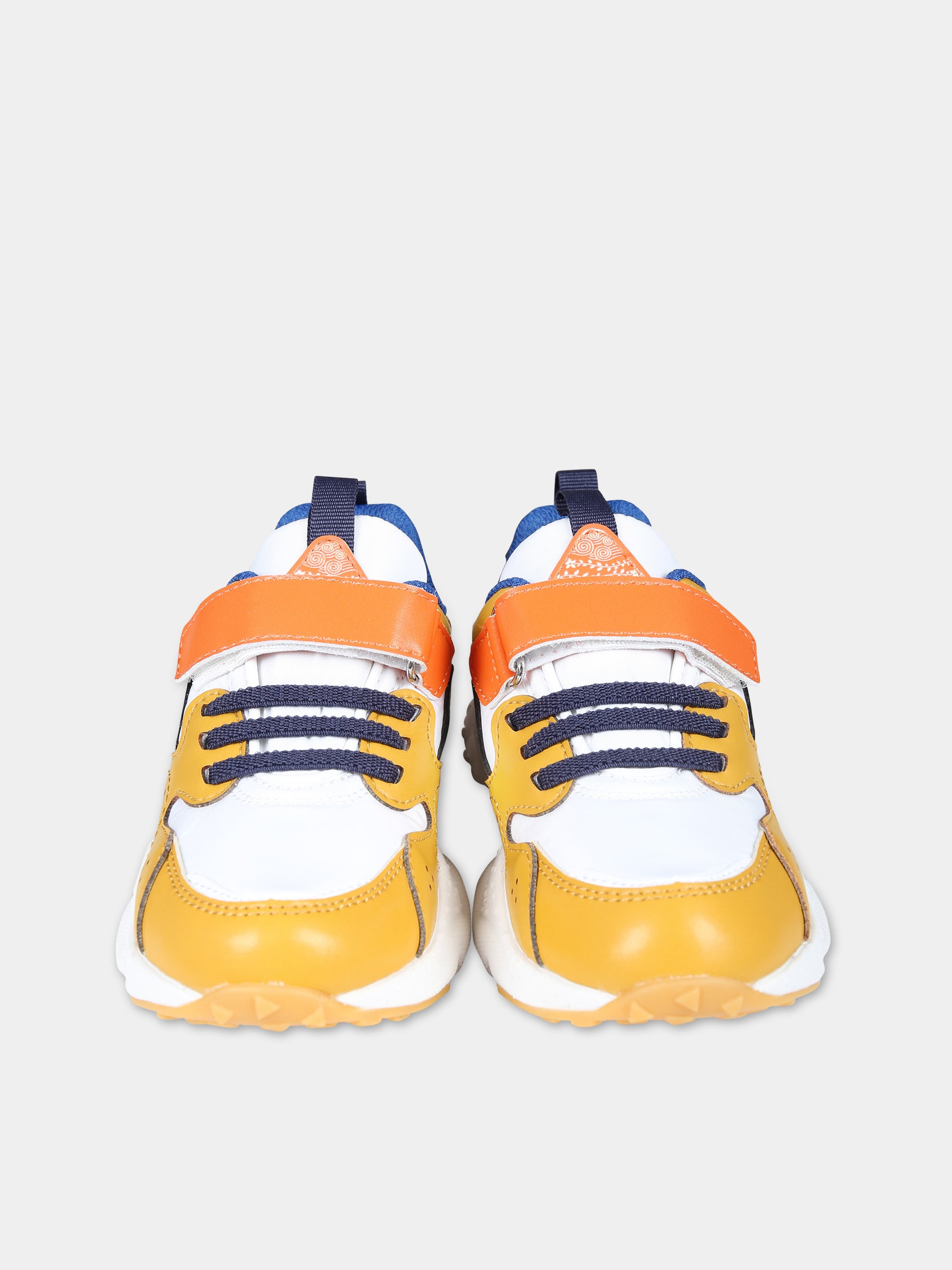 Sneakers basse arancioni Yamano per bambino,Flower Mountain,1G16 001 2016907 21