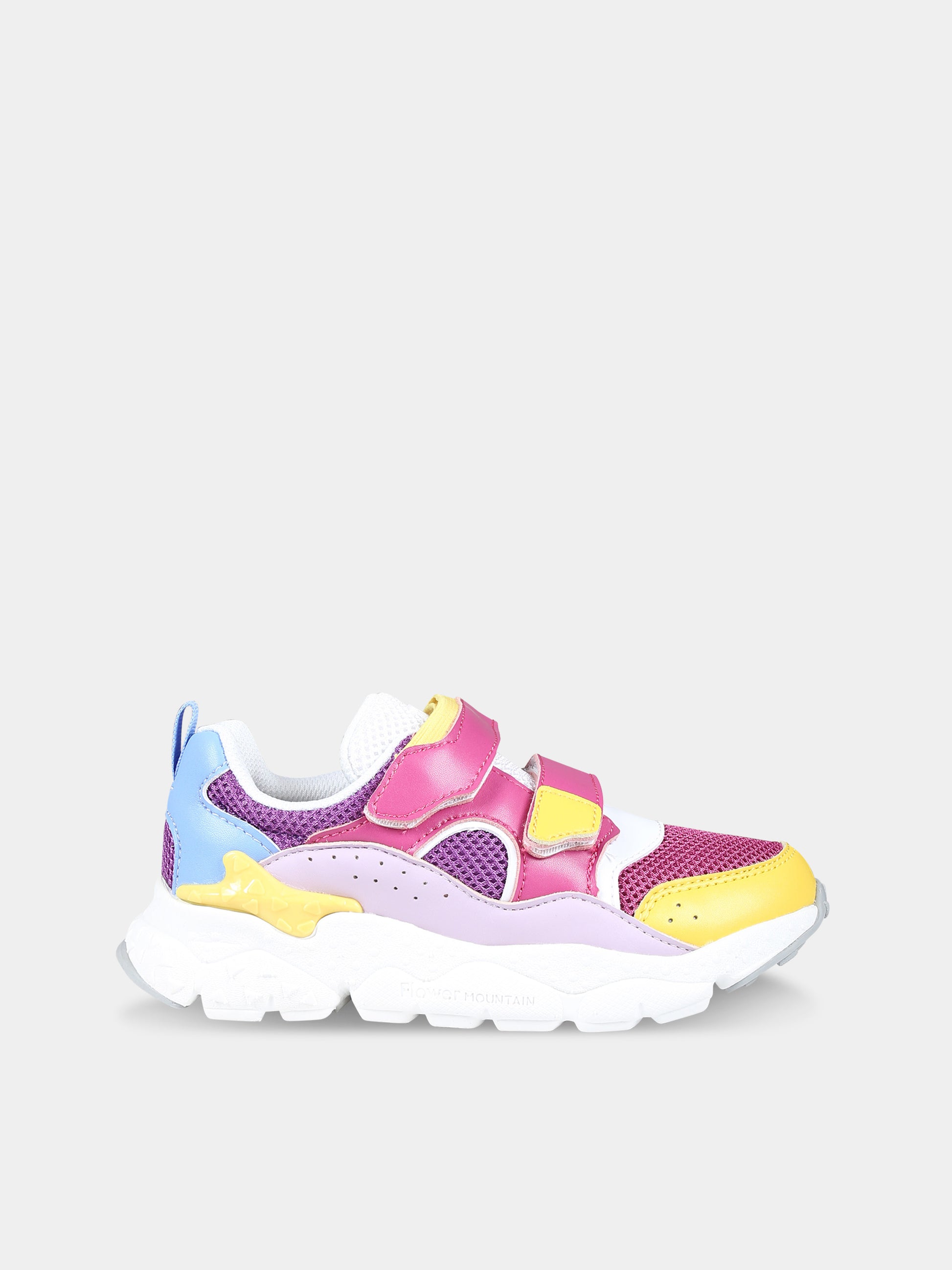 Sneakers multicolor Akio per bambina,Flower Mountain,1G14 001 2016996 08