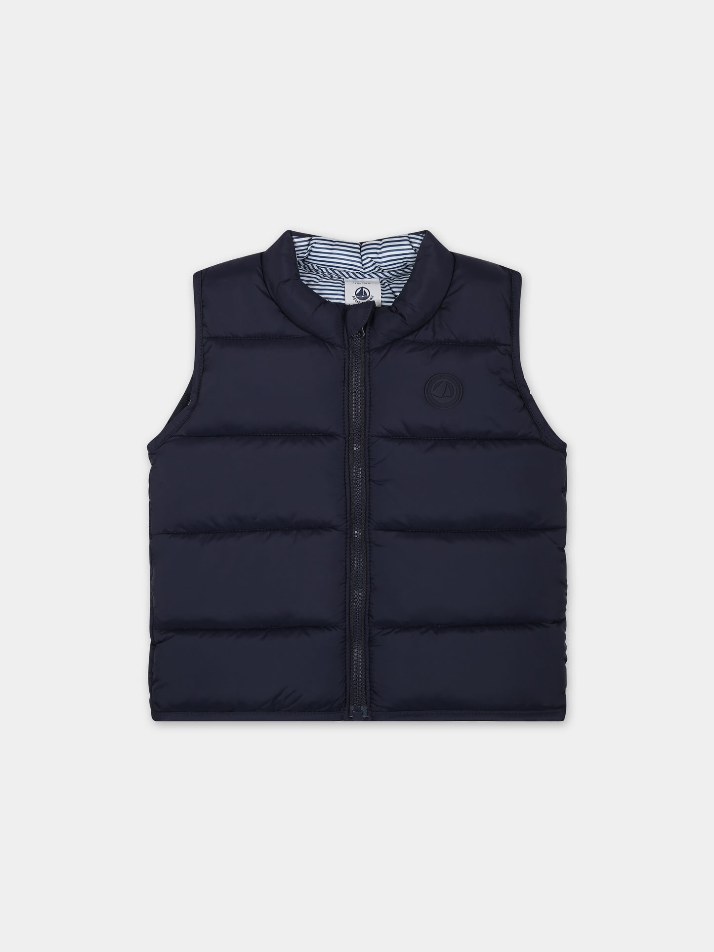 Gilet blu per neonato,Petit Bateau,A09JW 02 SMOKING