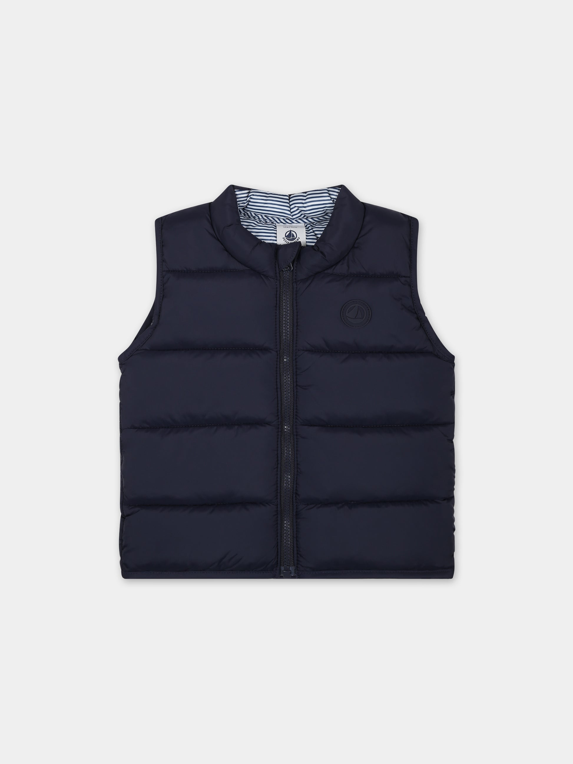 Gilet blu per neonato,Petit Bateau,A09JW 02 SMOKING